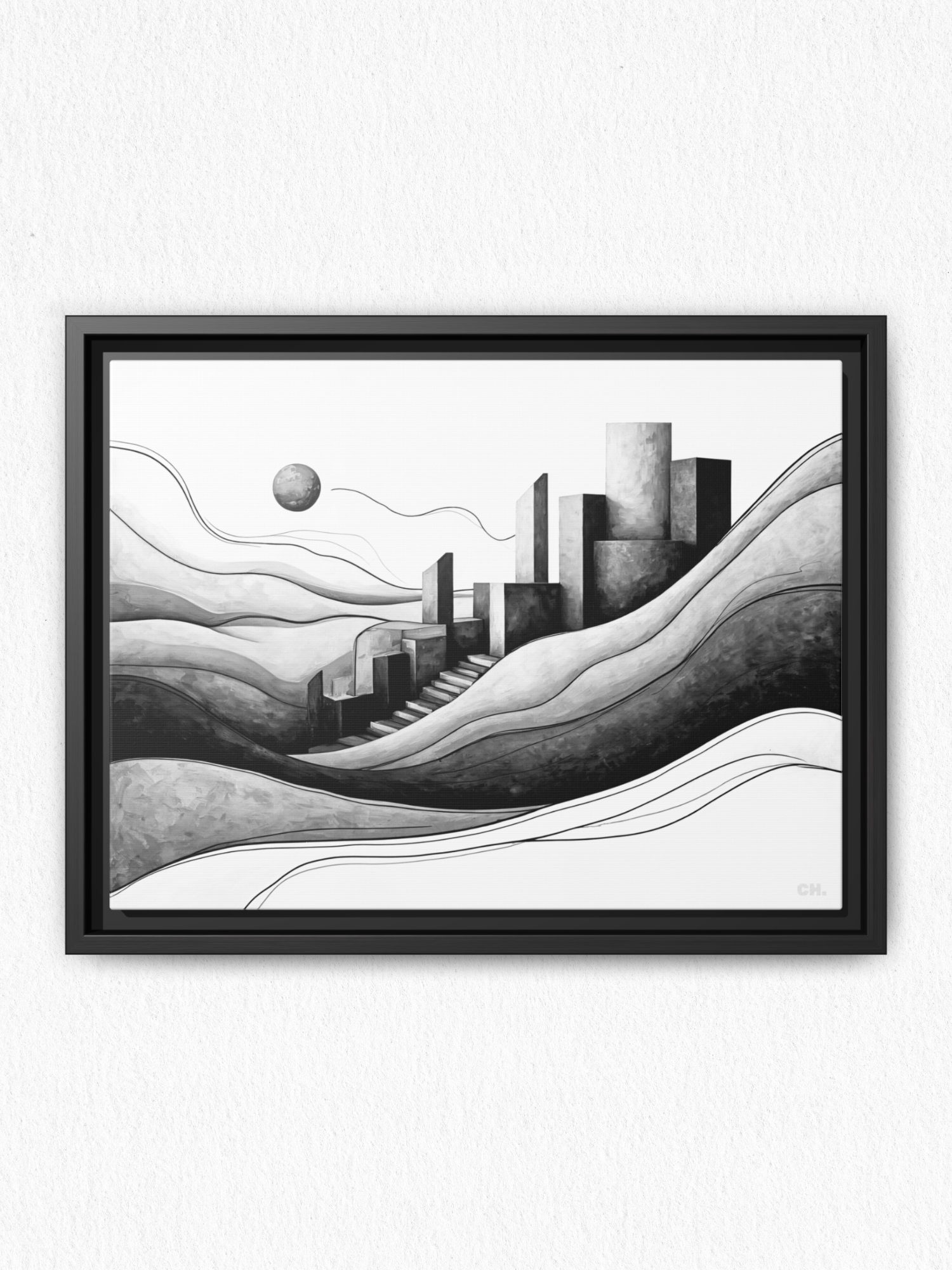 Ascent to the Unknown - Framed Canvas Prints - artisCHt