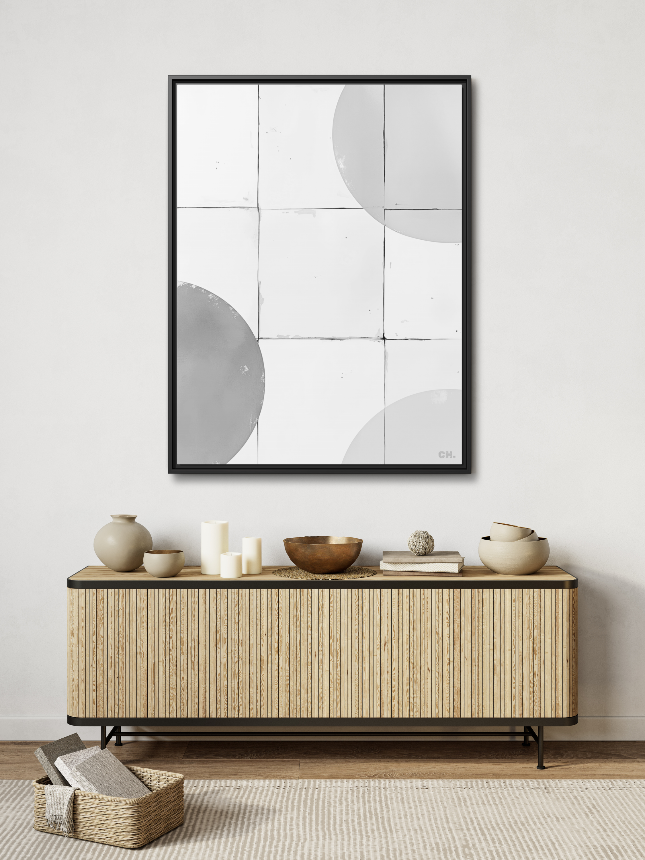 Circles of Time - Framed Canvas Prints - artisCHt