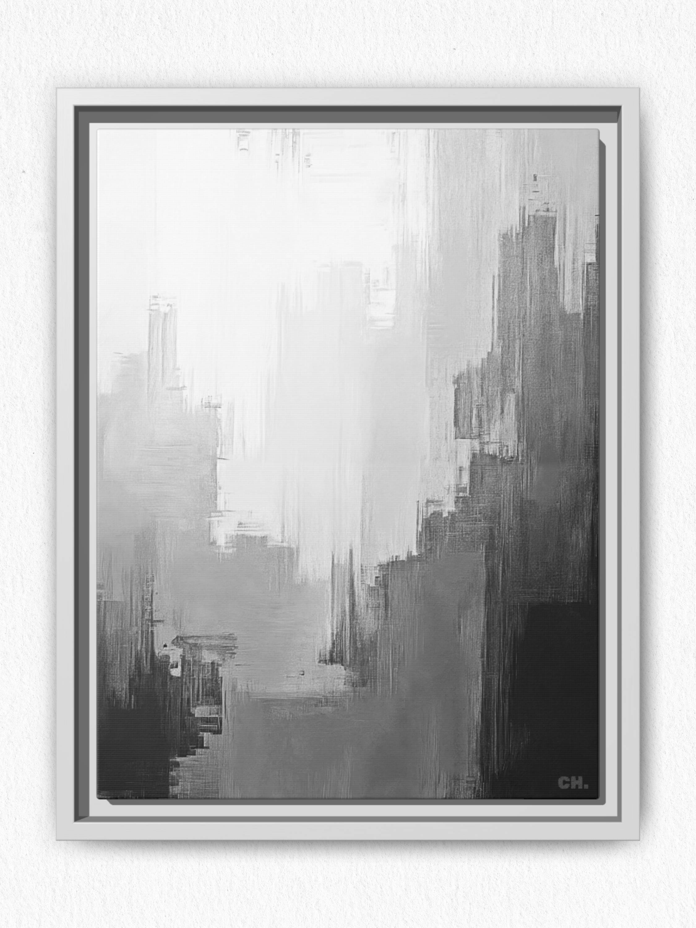 City in the Clouds - Framed Canvas Prints - artisCHt