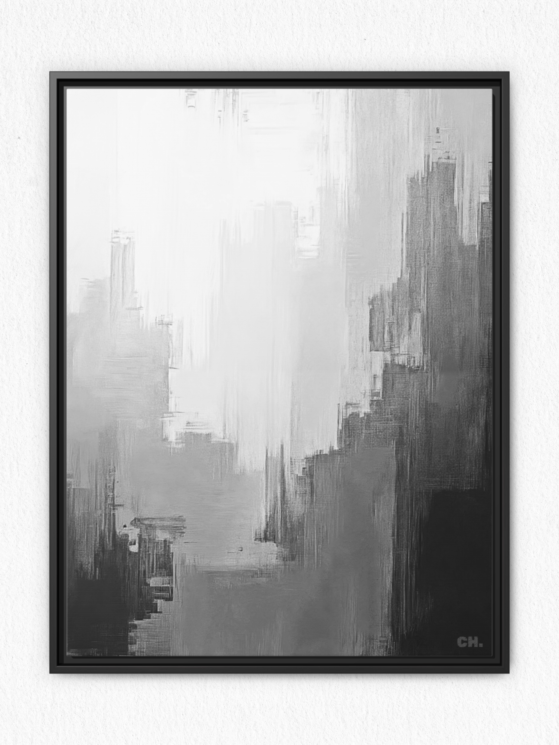City in the Clouds - Framed Canvas Prints - artisCHt