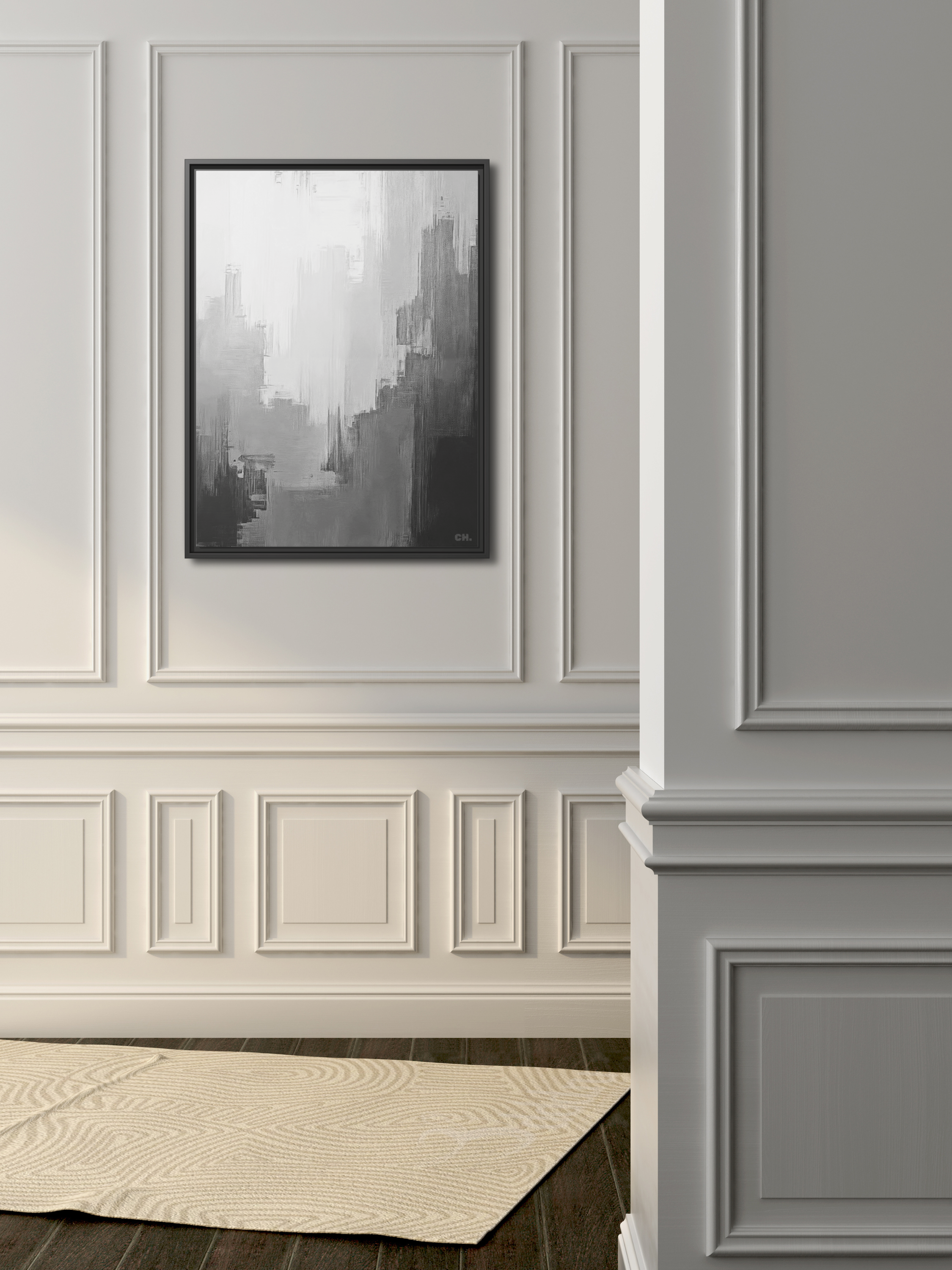 City in the Clouds - Framed Canvas Prints - artisCHt