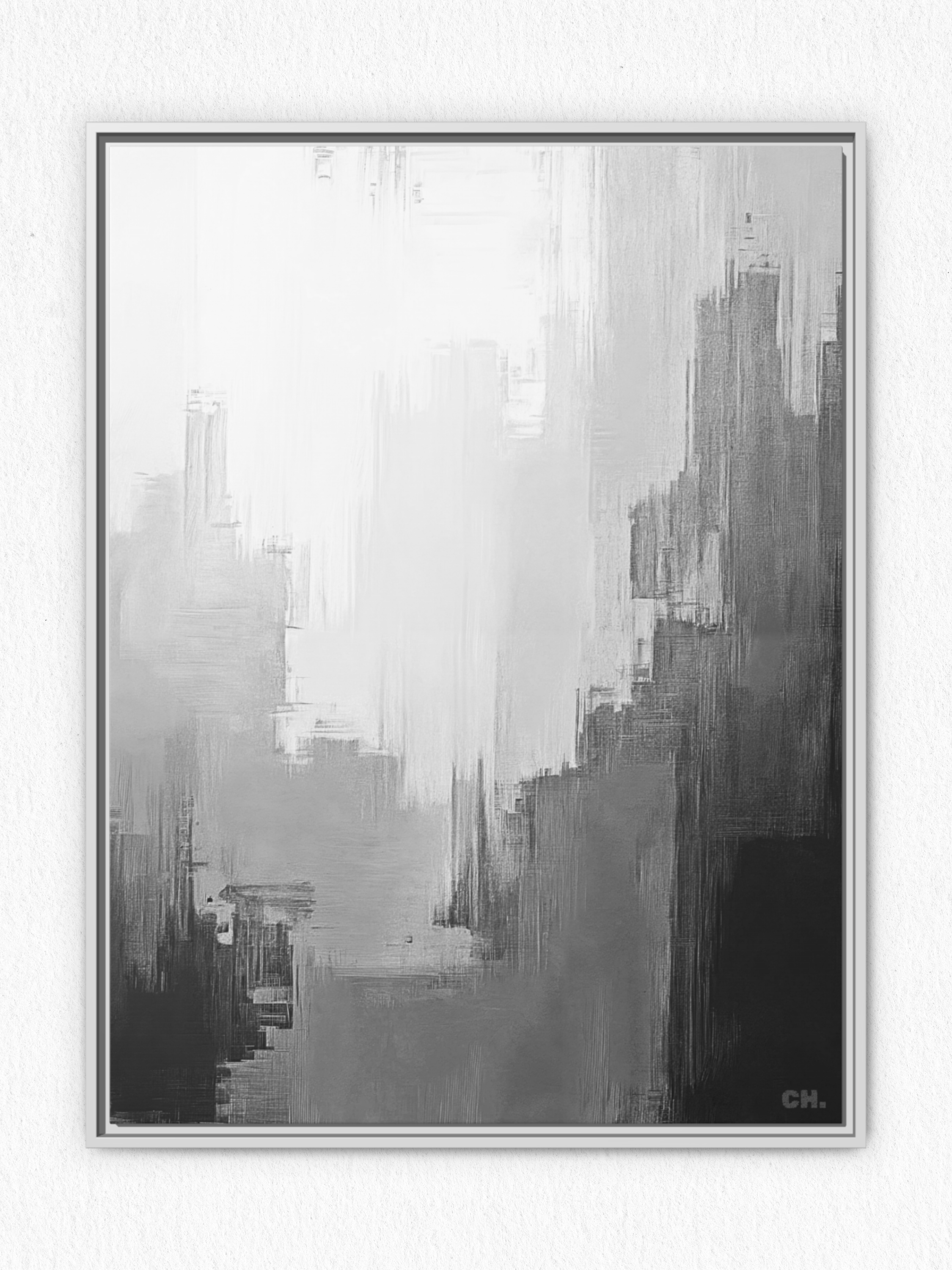 City in the Clouds - Framed Canvas Prints - artisCHt