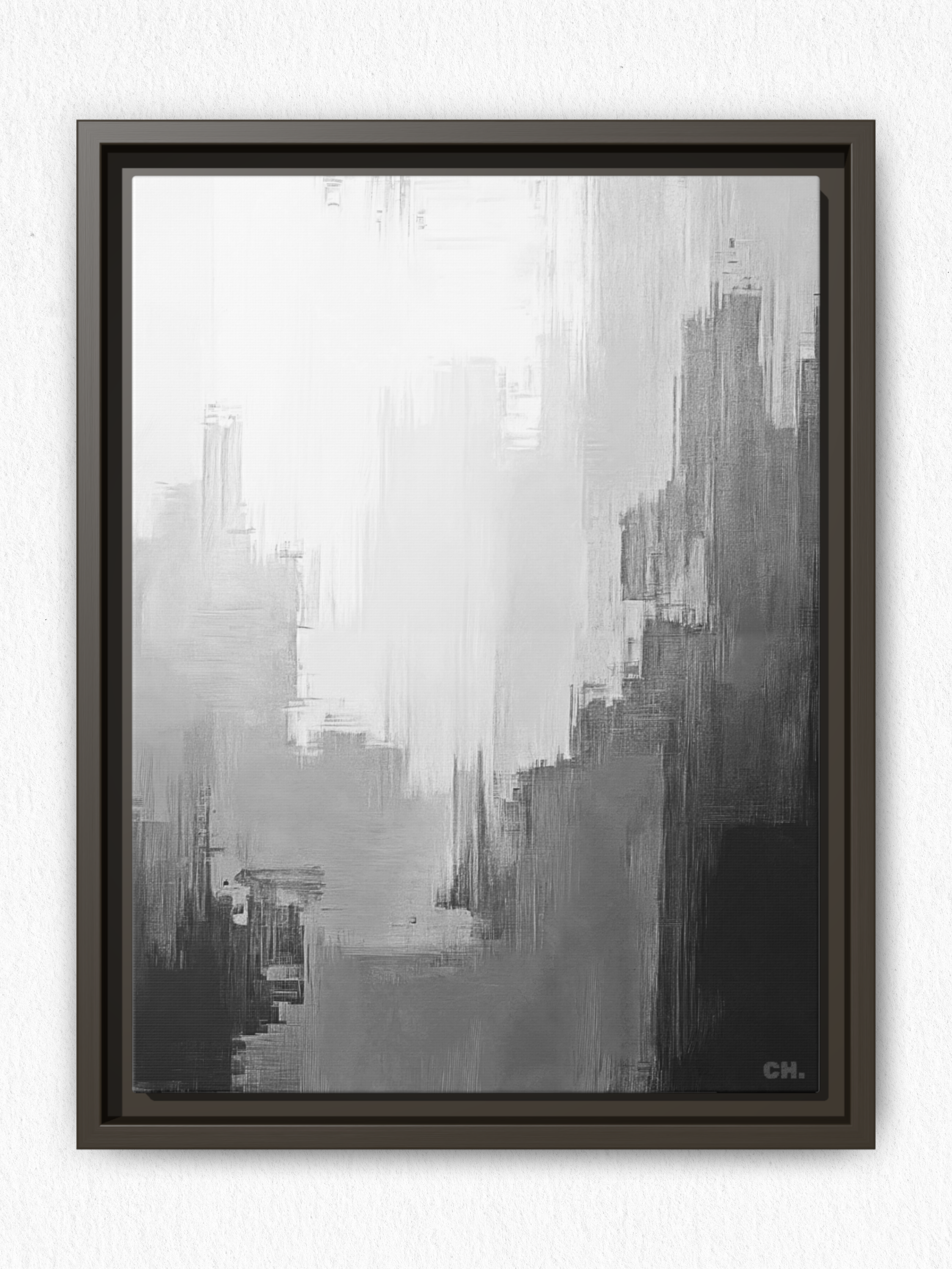 City in the Clouds - Framed Canvas Prints - artisCHt