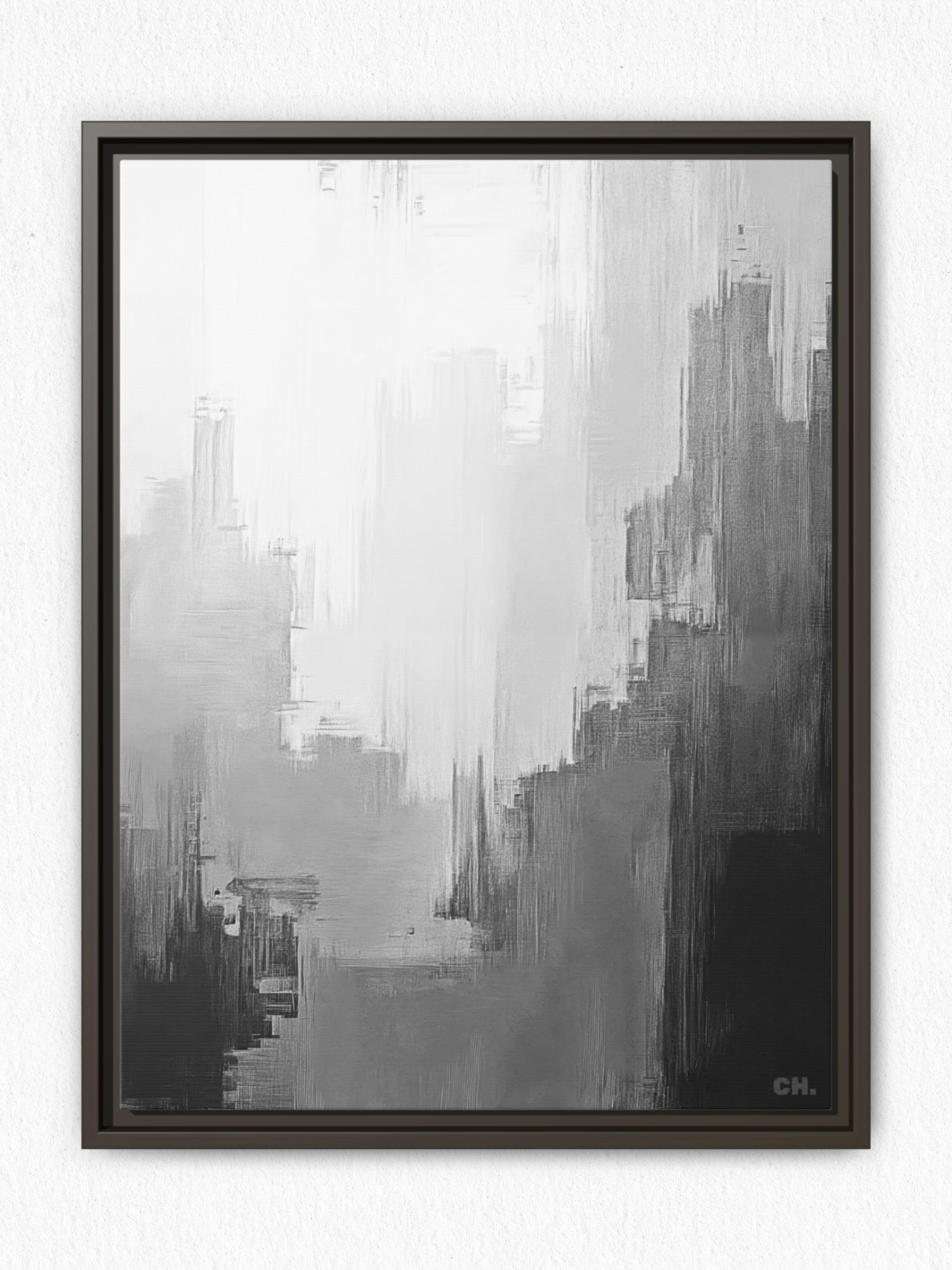 City in the Clouds - Framed Canvas Prints - artisCHt