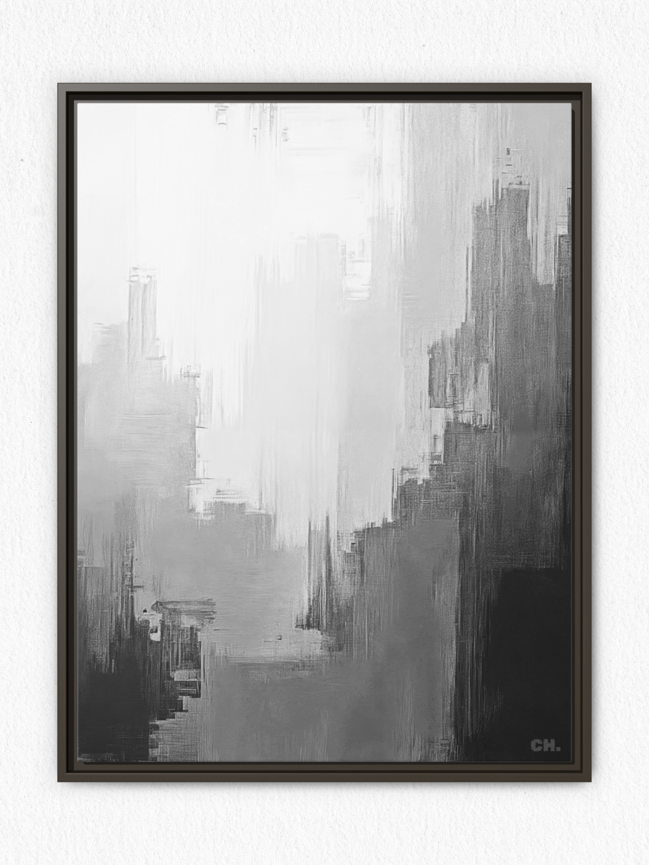 City in the Clouds - Framed Canvas Prints - artisCHt
