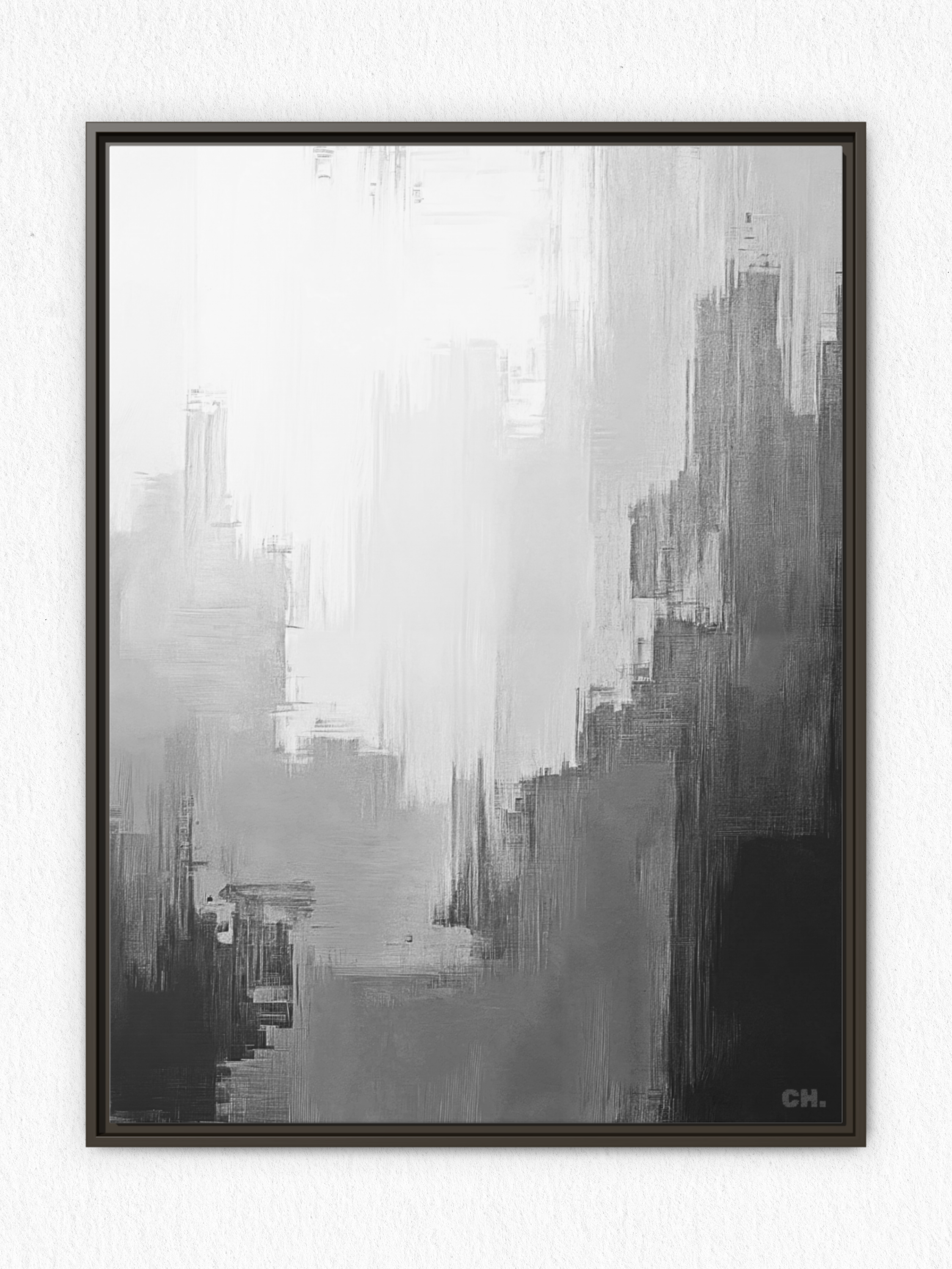 City in the Clouds - Framed Canvas Prints - artisCHt