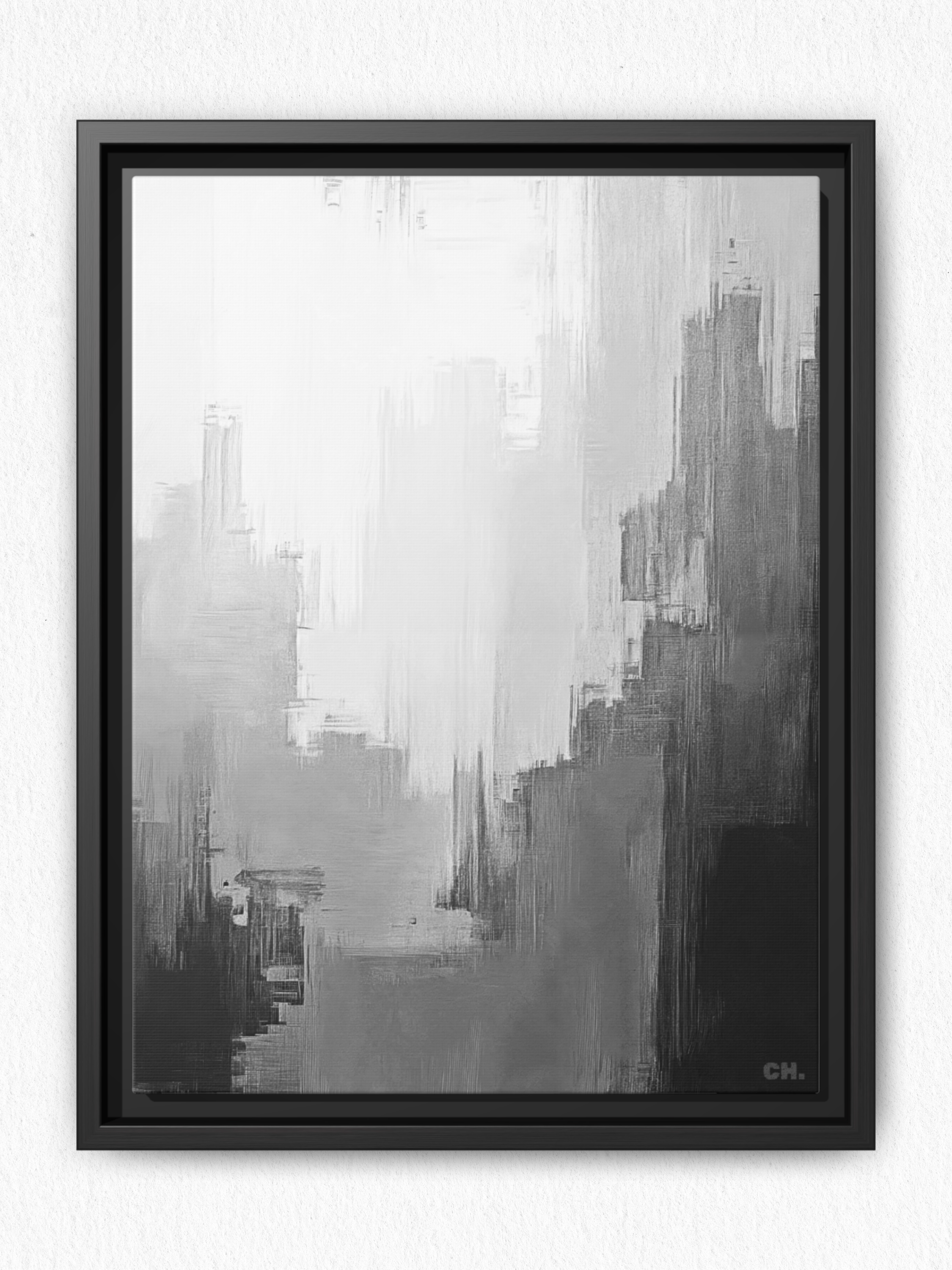 City in the Clouds - Framed Canvas Prints - artisCHt