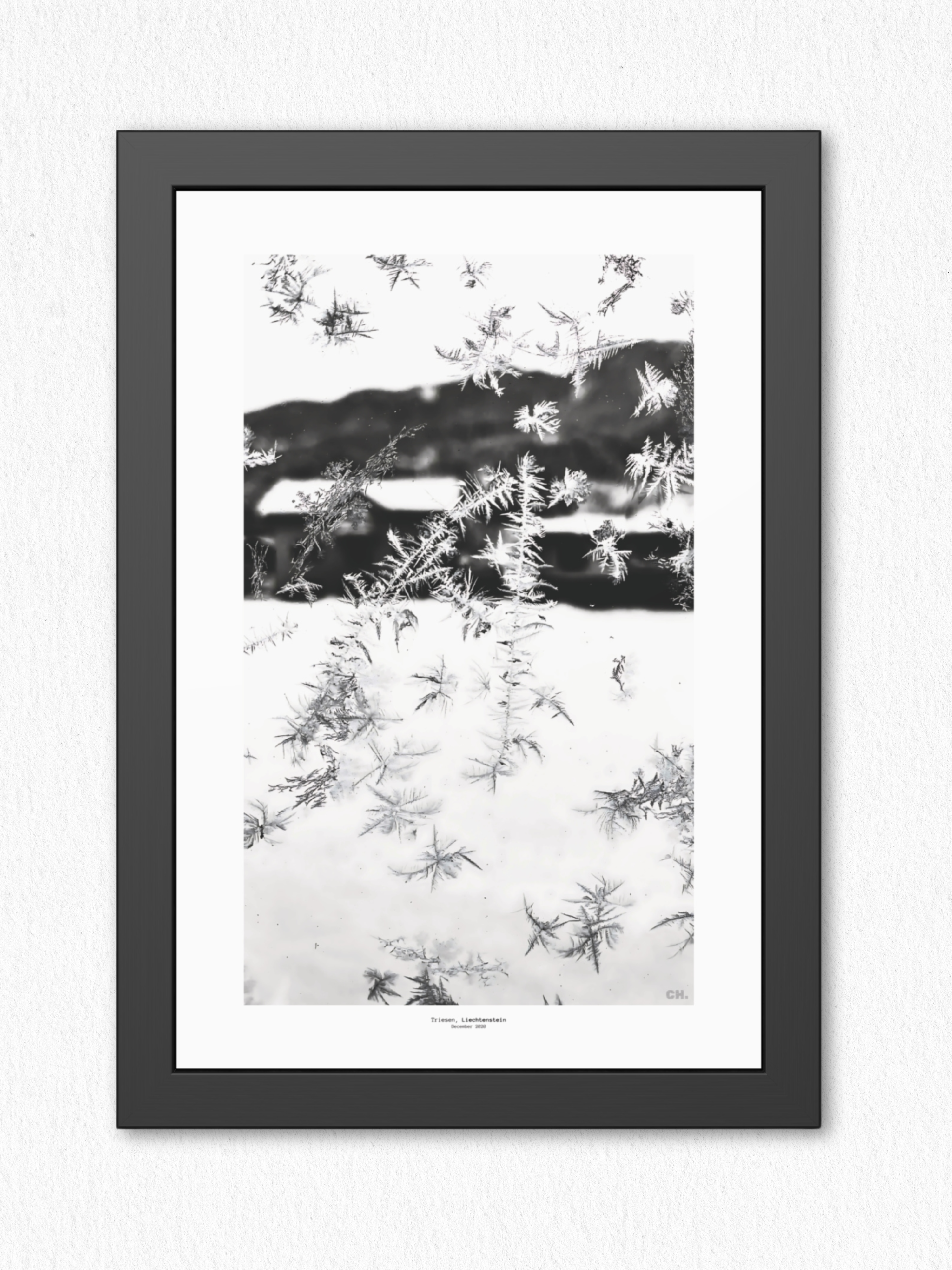 Ice Script - Framed Fine Art Photography Print - artisCHt