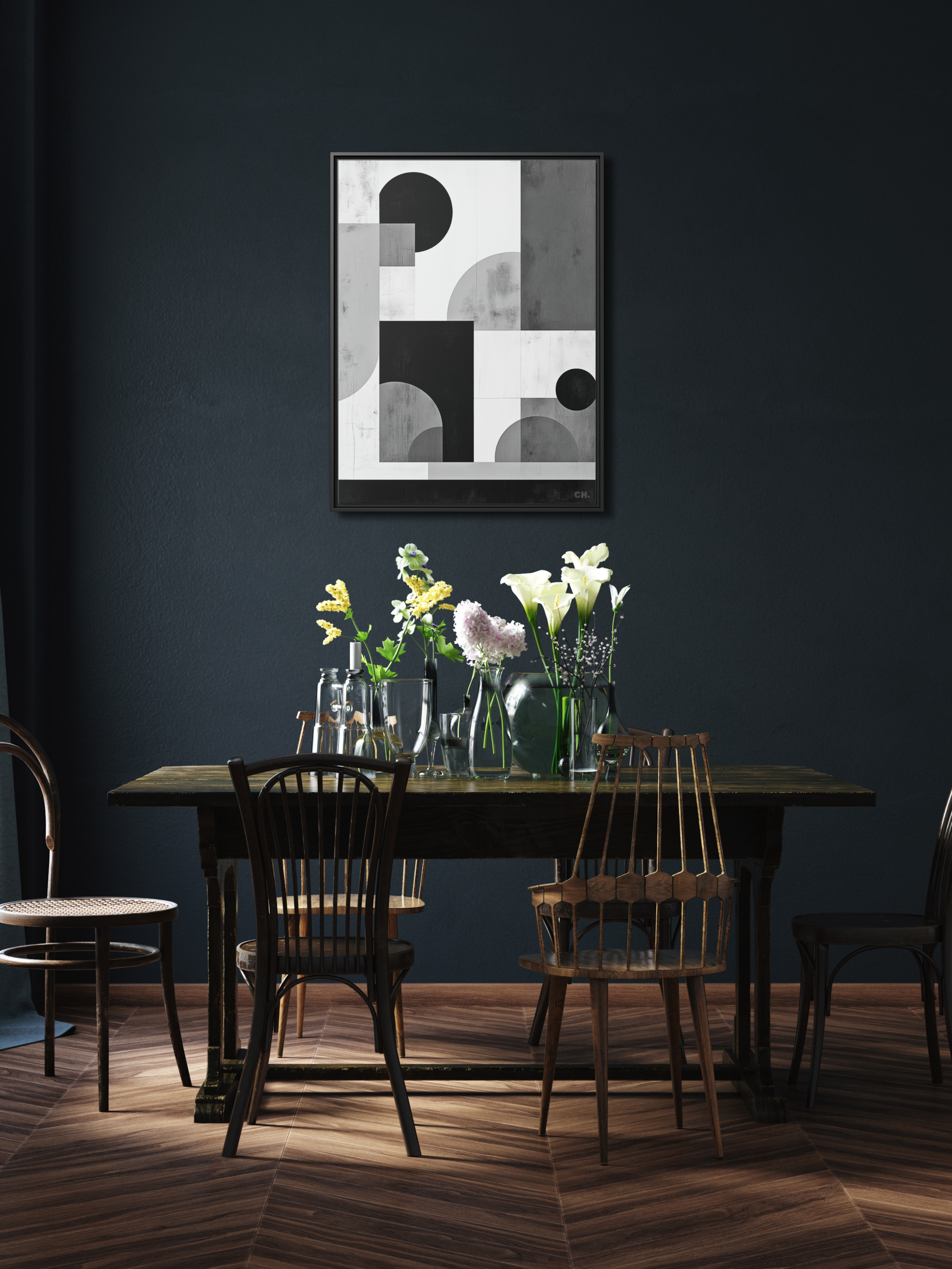 Orbit of Joy - Framed Canvas Prints - artisCHt