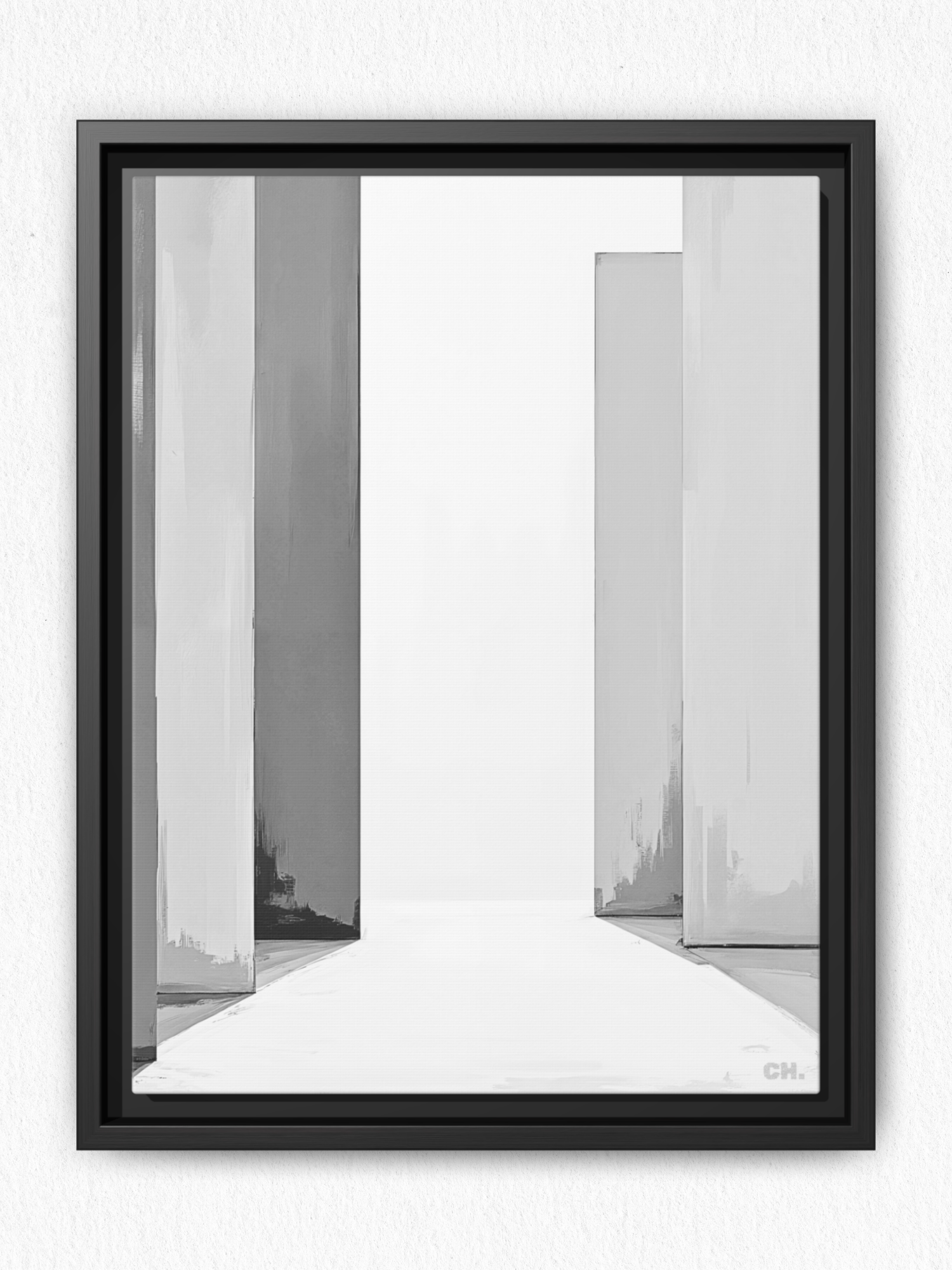 Path Between - Framed Canvas Prints - artisCHt