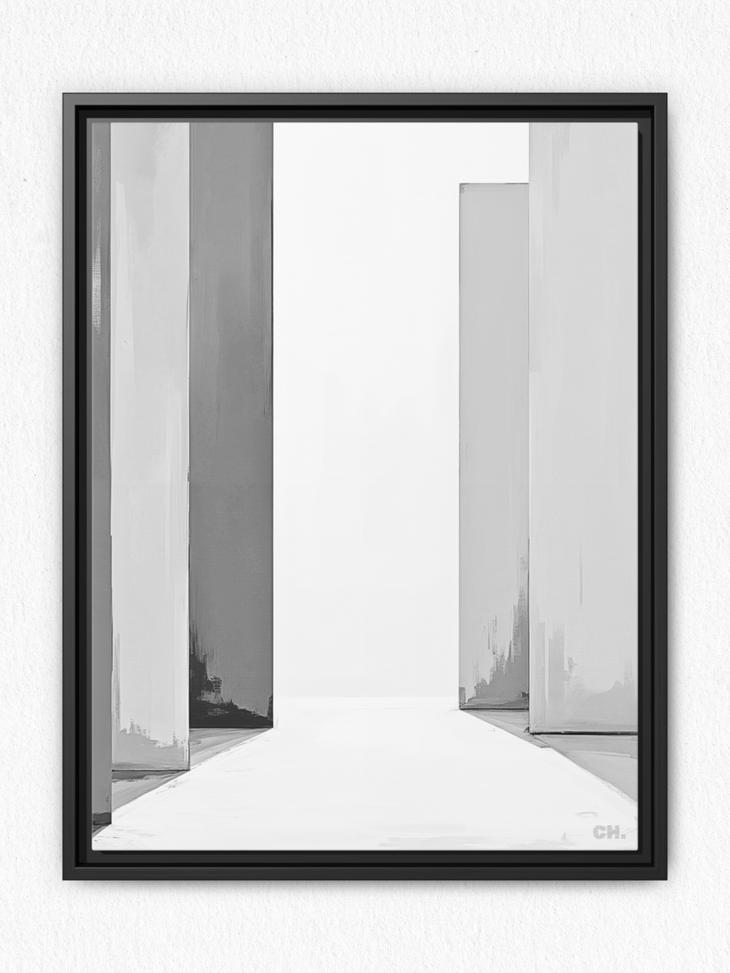 Path Between - Framed Canvas Prints - artisCHt
