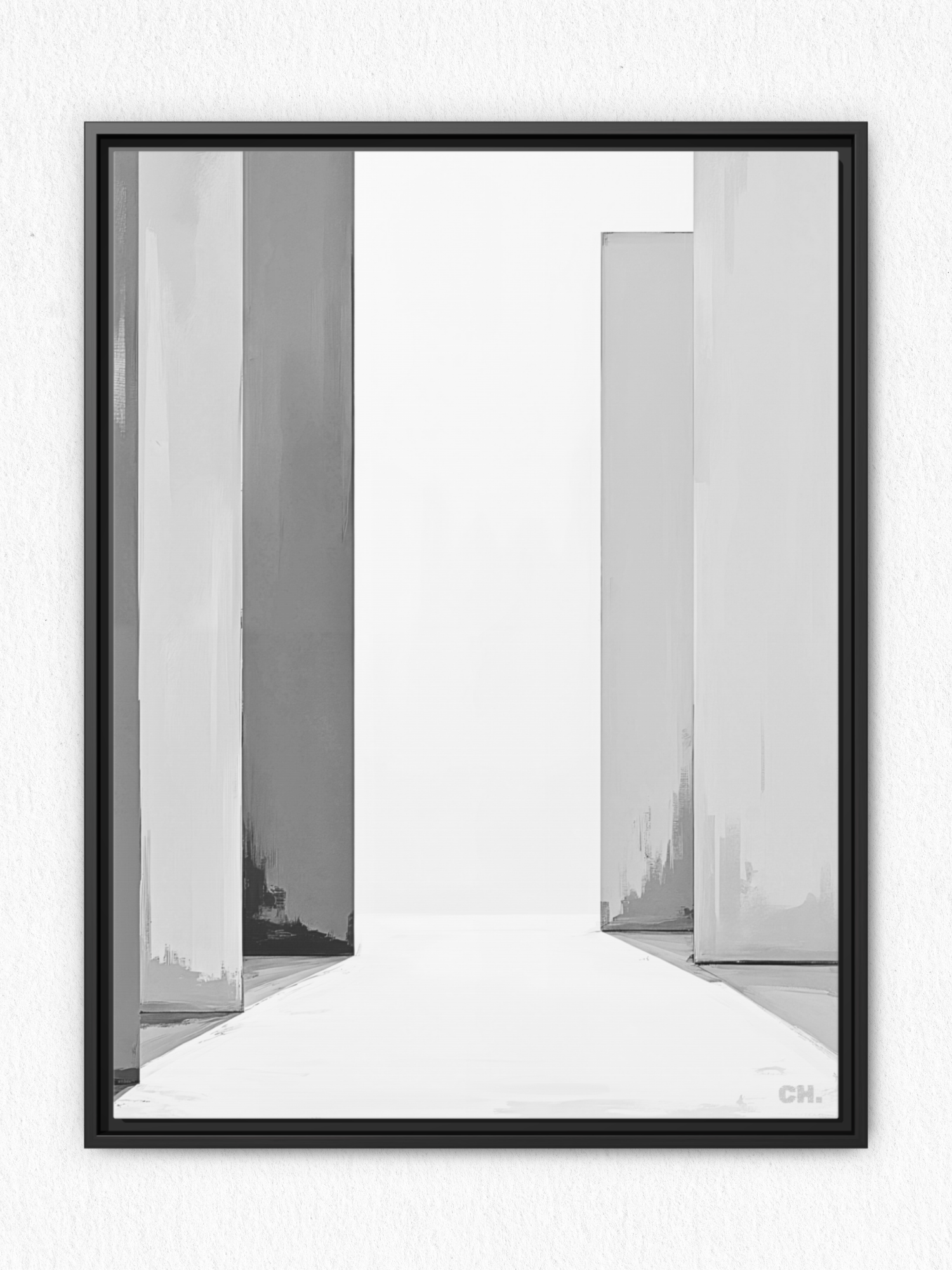 Path Between - Framed Canvas Prints - artisCHt