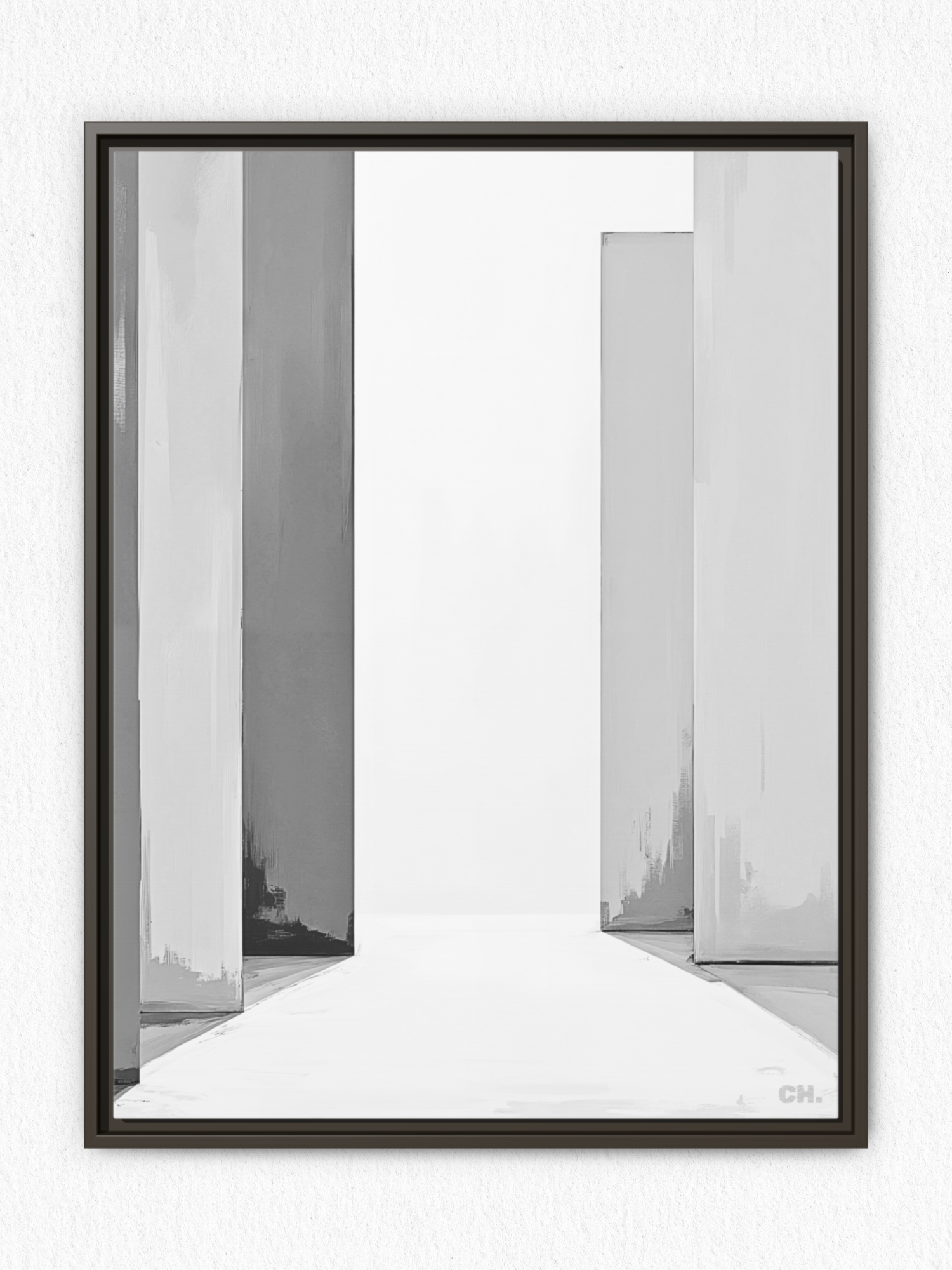 Path Between - Framed Canvas Prints - artisCHt