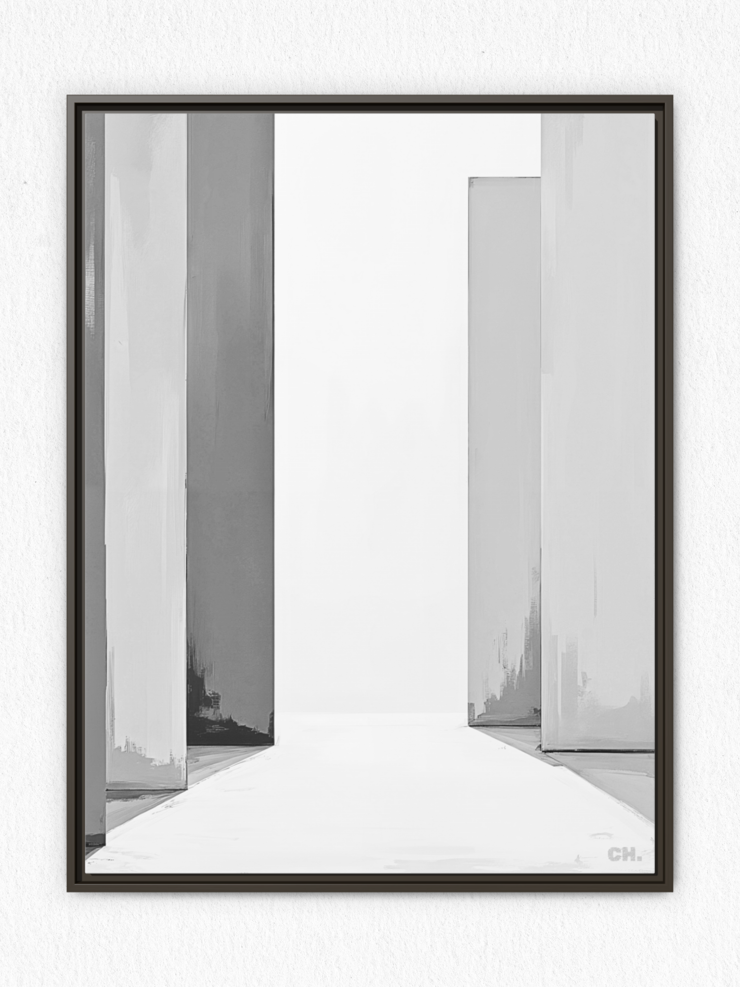 Path Between - Framed Canvas Prints - artisCHt
