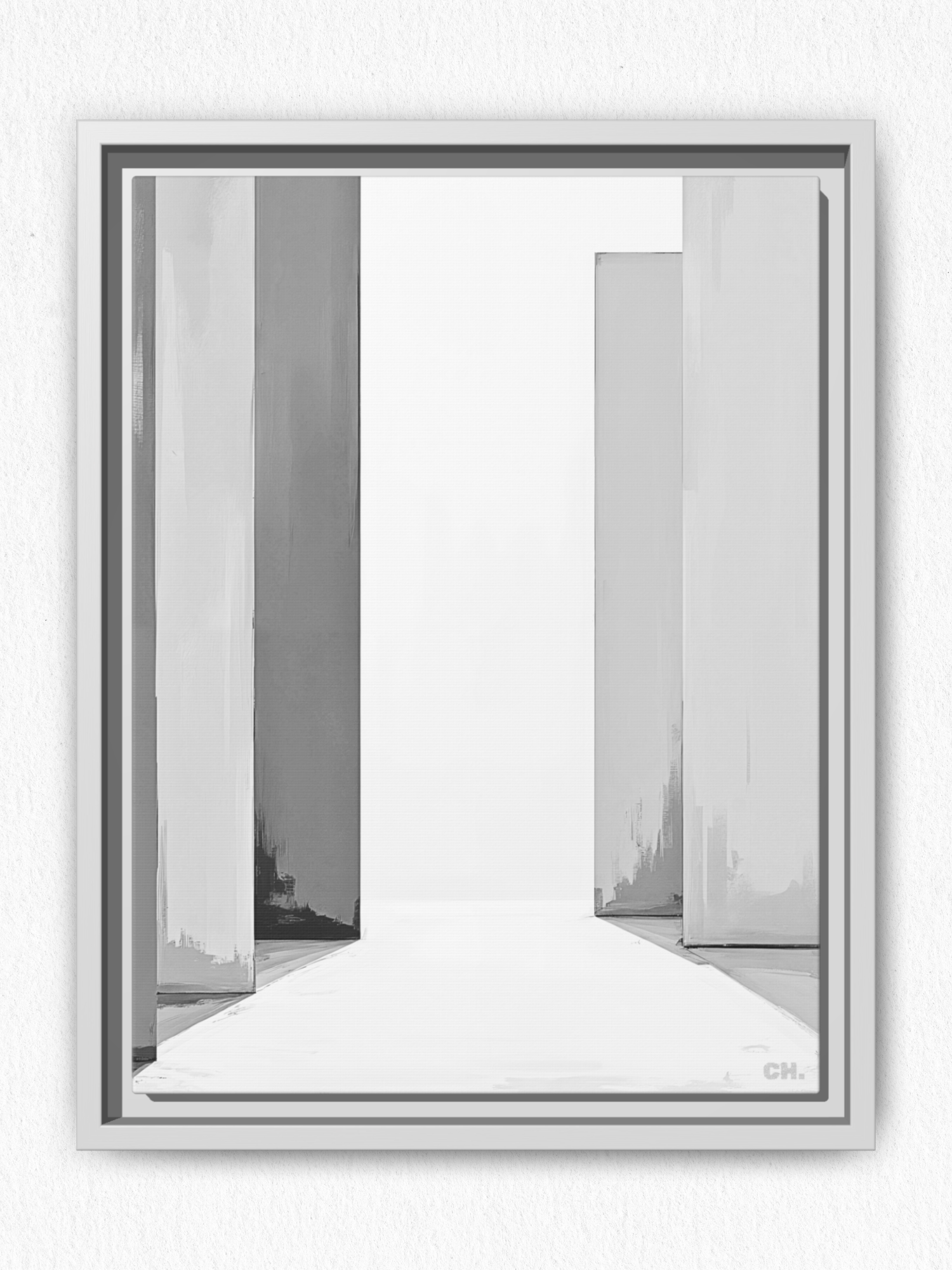 Path Between - Framed Canvas Prints - artisCHt