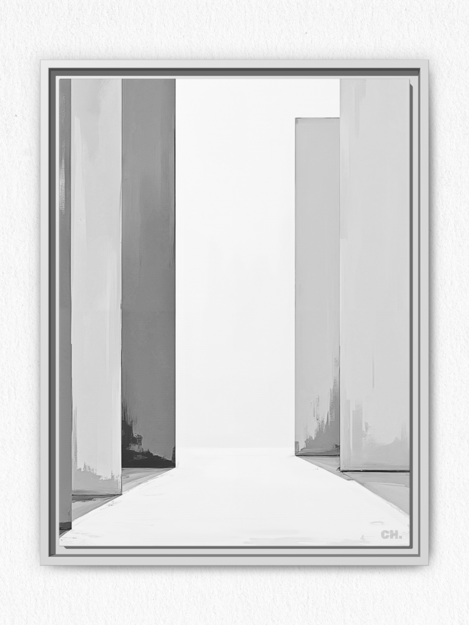 Path Between - Framed Canvas Prints - artisCHt