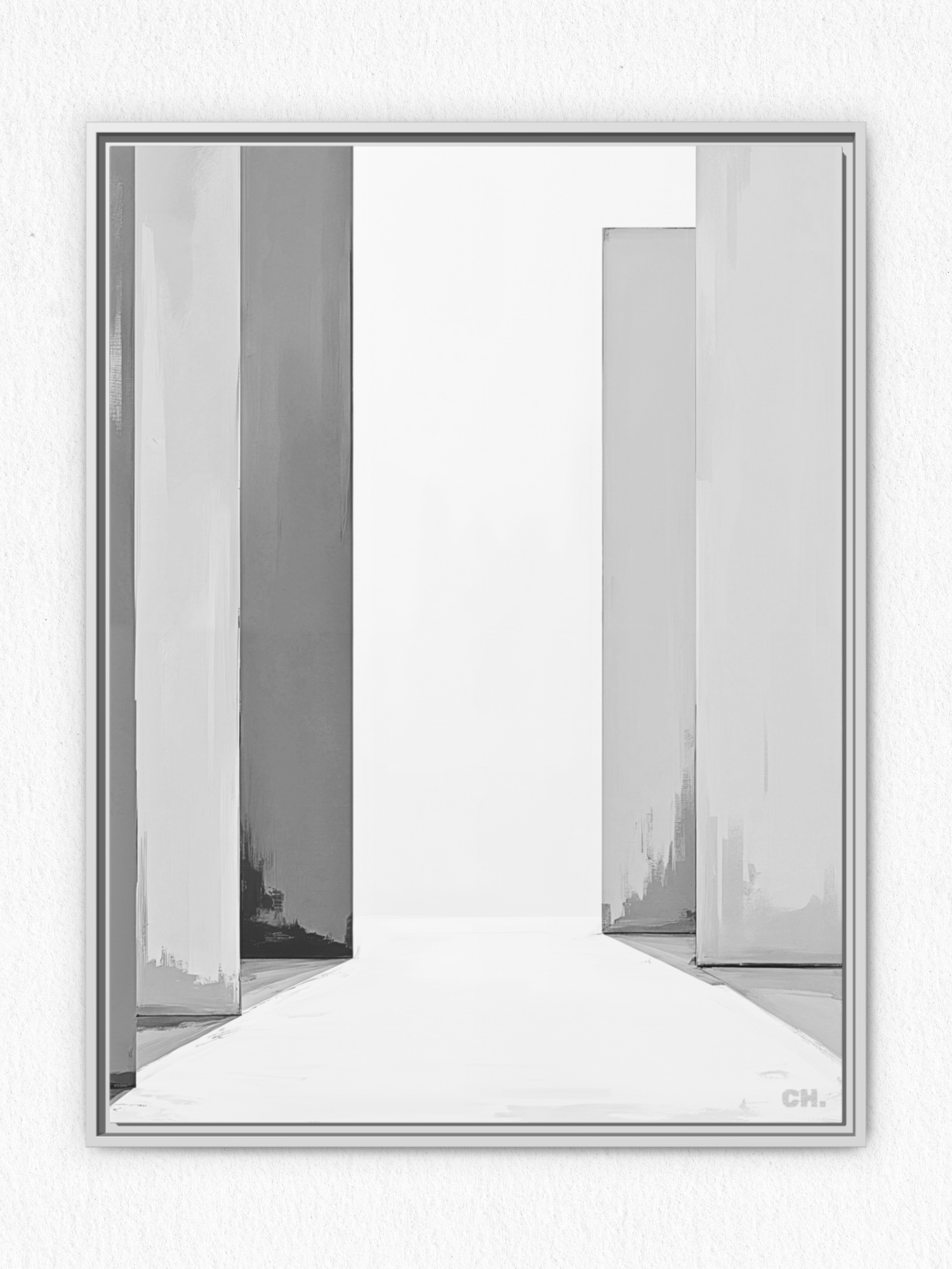 Path Between - Framed Canvas Prints - artisCHt
