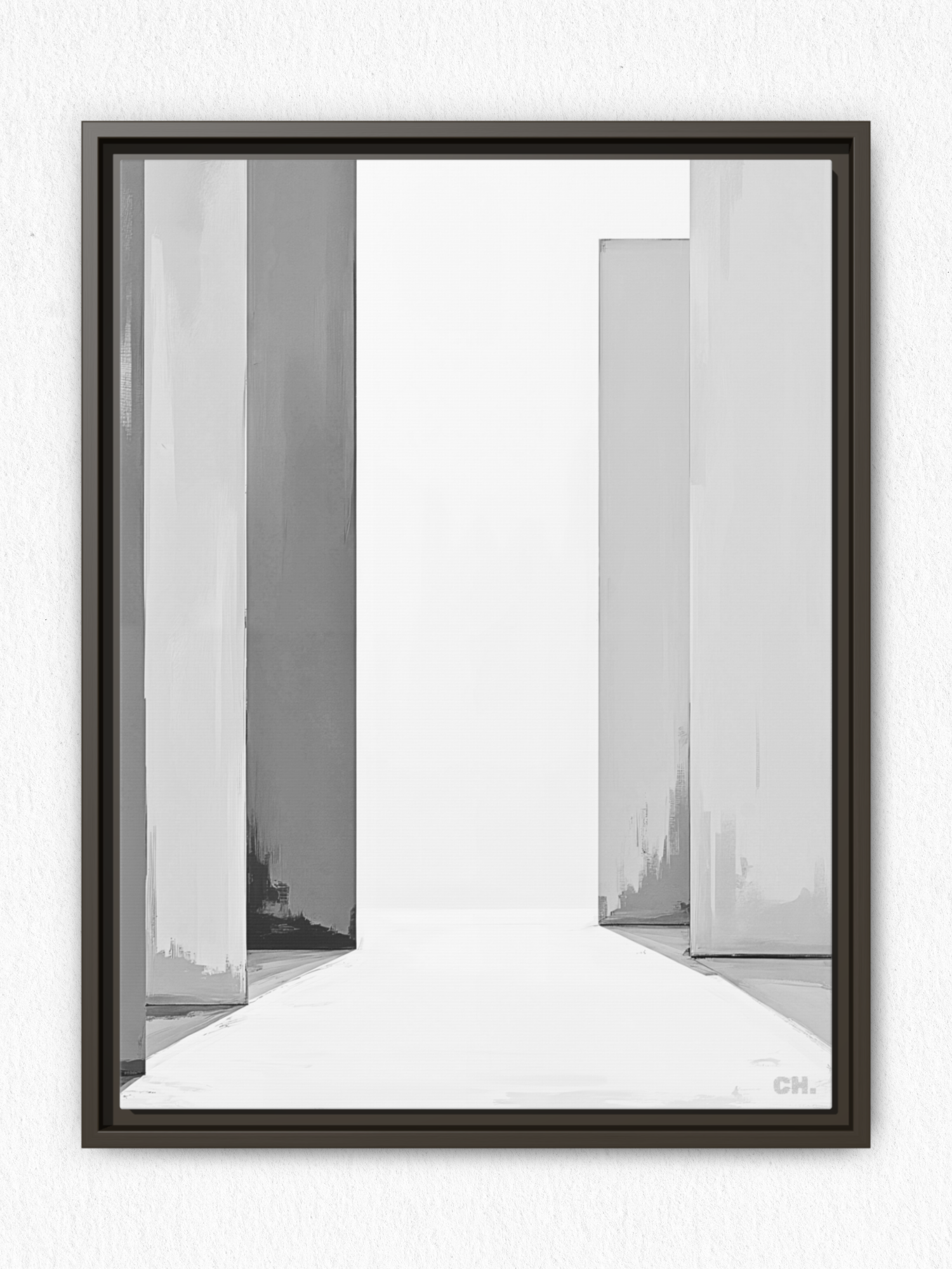 Path Between - Framed Canvas Prints - artisCHt