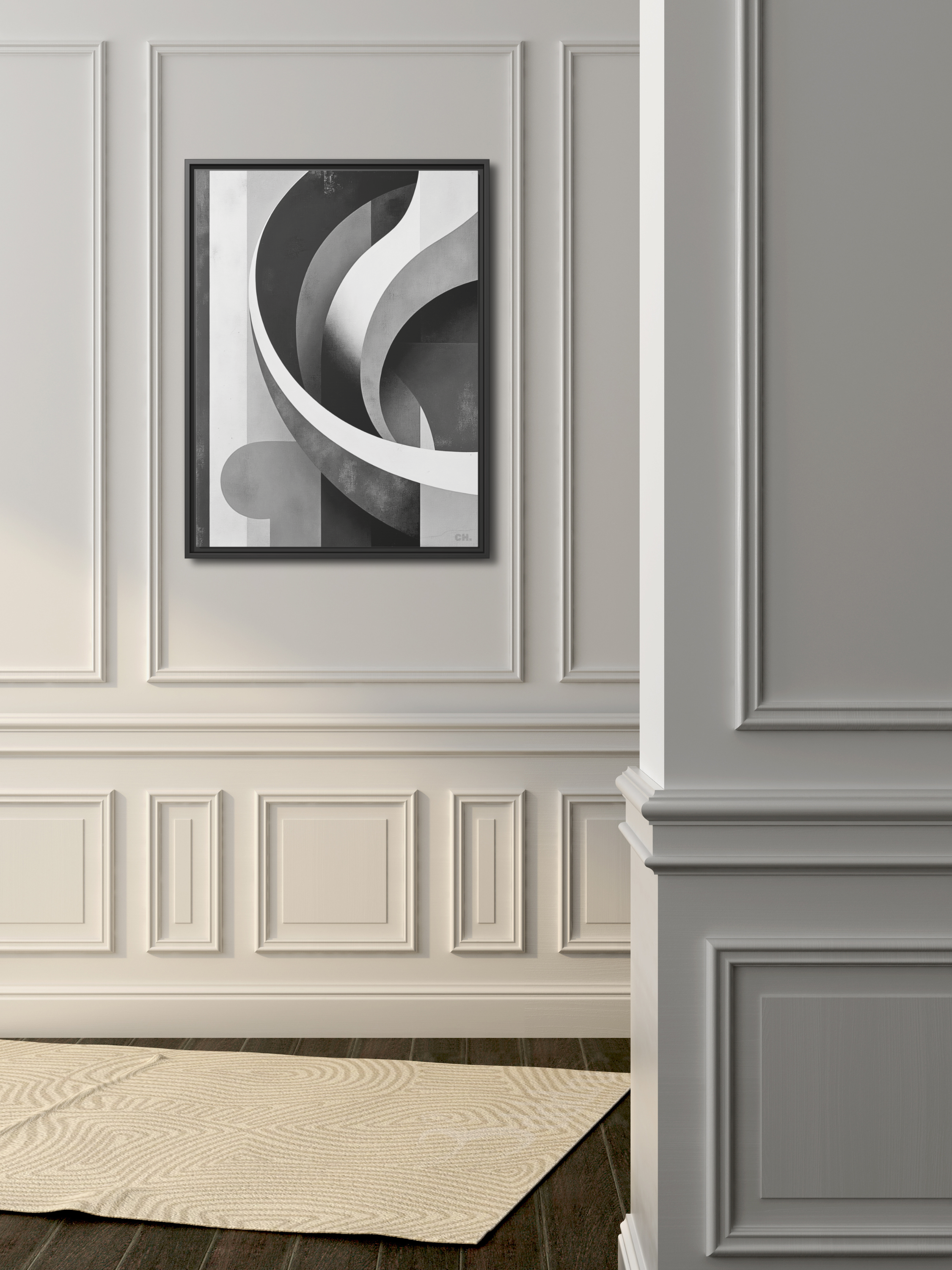 Rhythmic Waves - Framed Canvas Prints - artisCHt