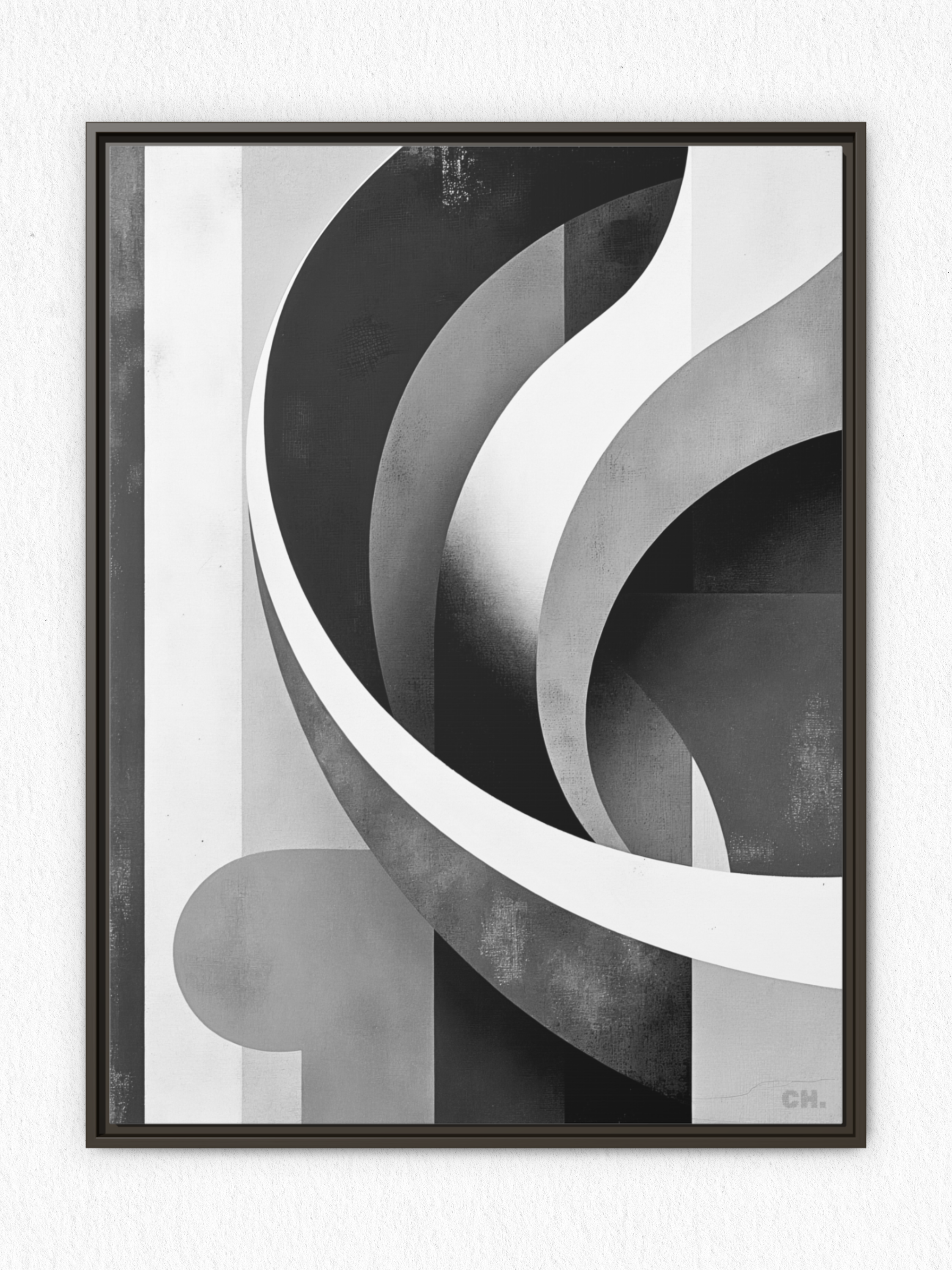 Rhythmic Waves - Framed Canvas Prints - artisCHt