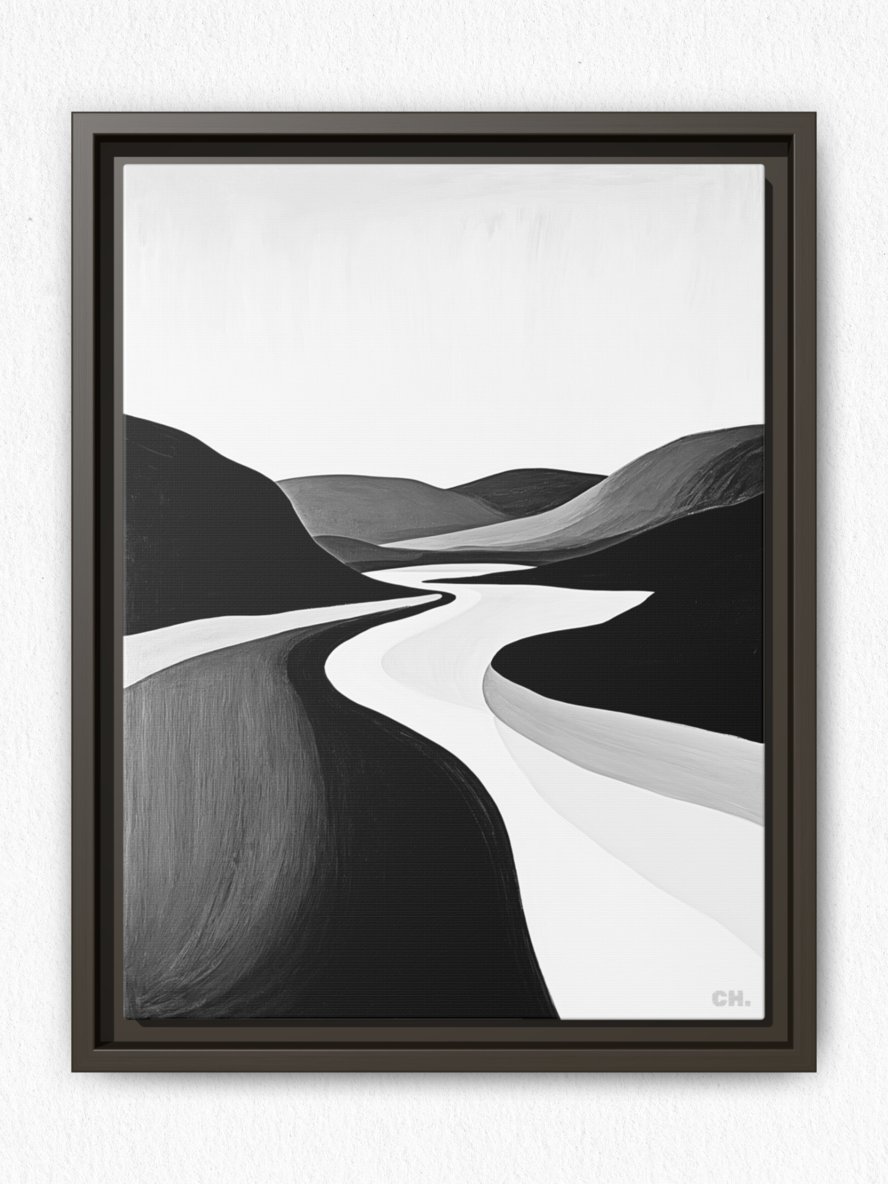 River’s Embrace - Framed Canvas Prints - artisCHt