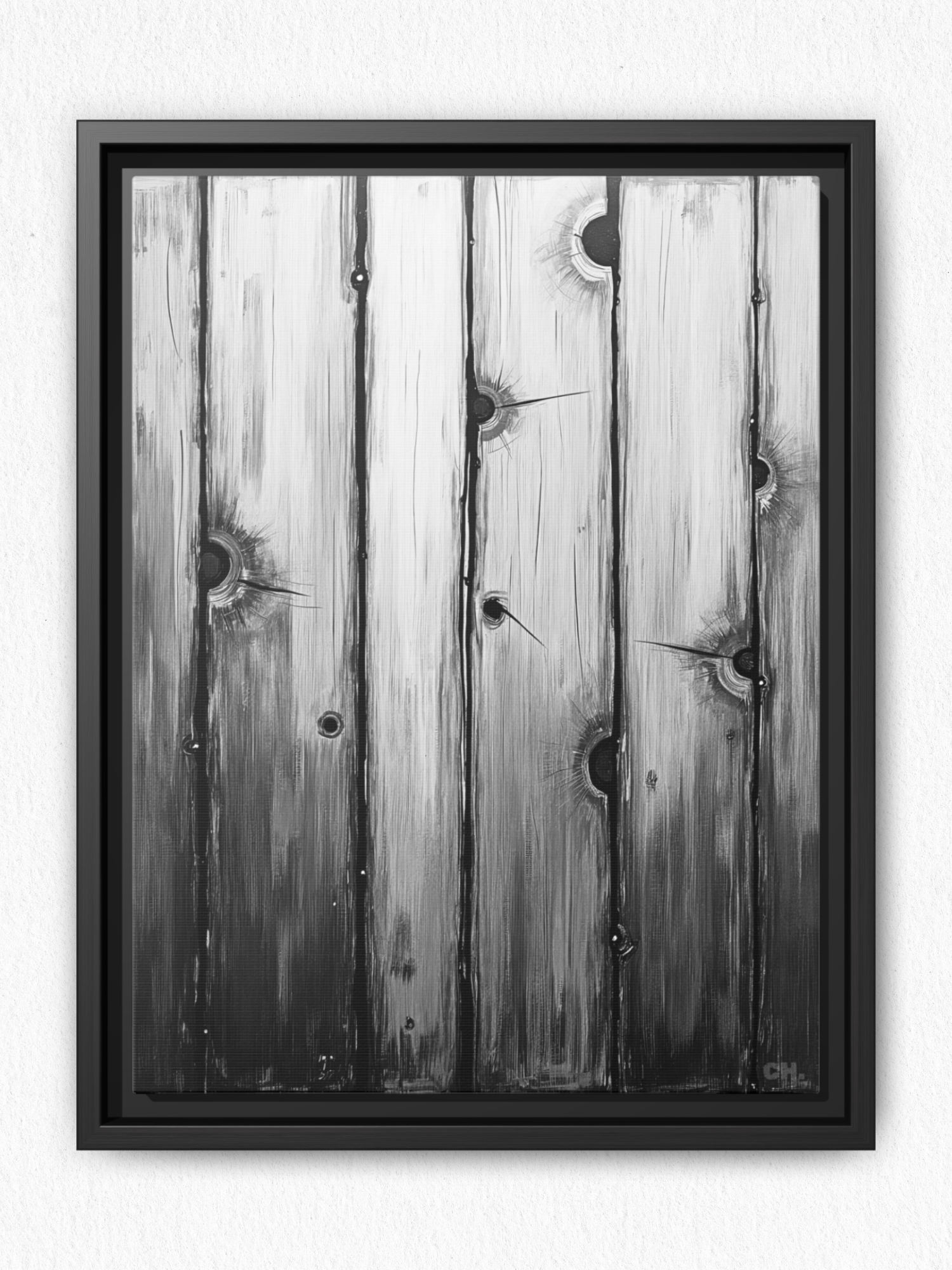 Scars of Conflict - Framed Canvas Prints - artisCHt