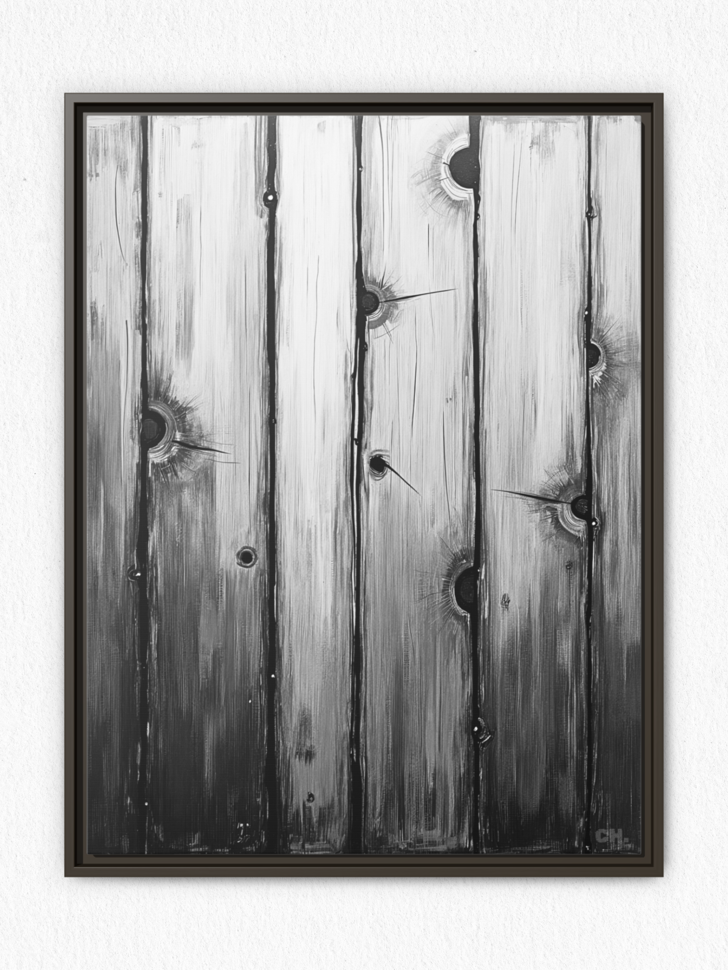 Scars of Conflict - Framed Canvas Prints - artisCHt