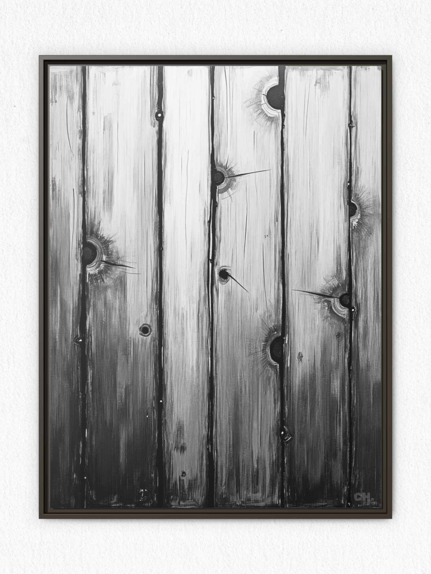 Scars of Conflict - Framed Canvas Prints - artisCHt