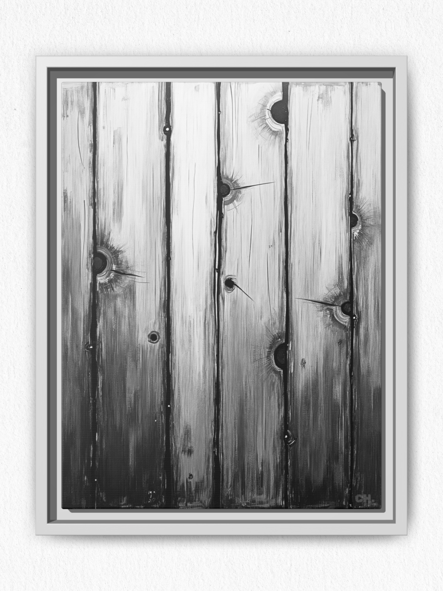 Scars of Conflict - Framed Canvas Prints - artisCHt