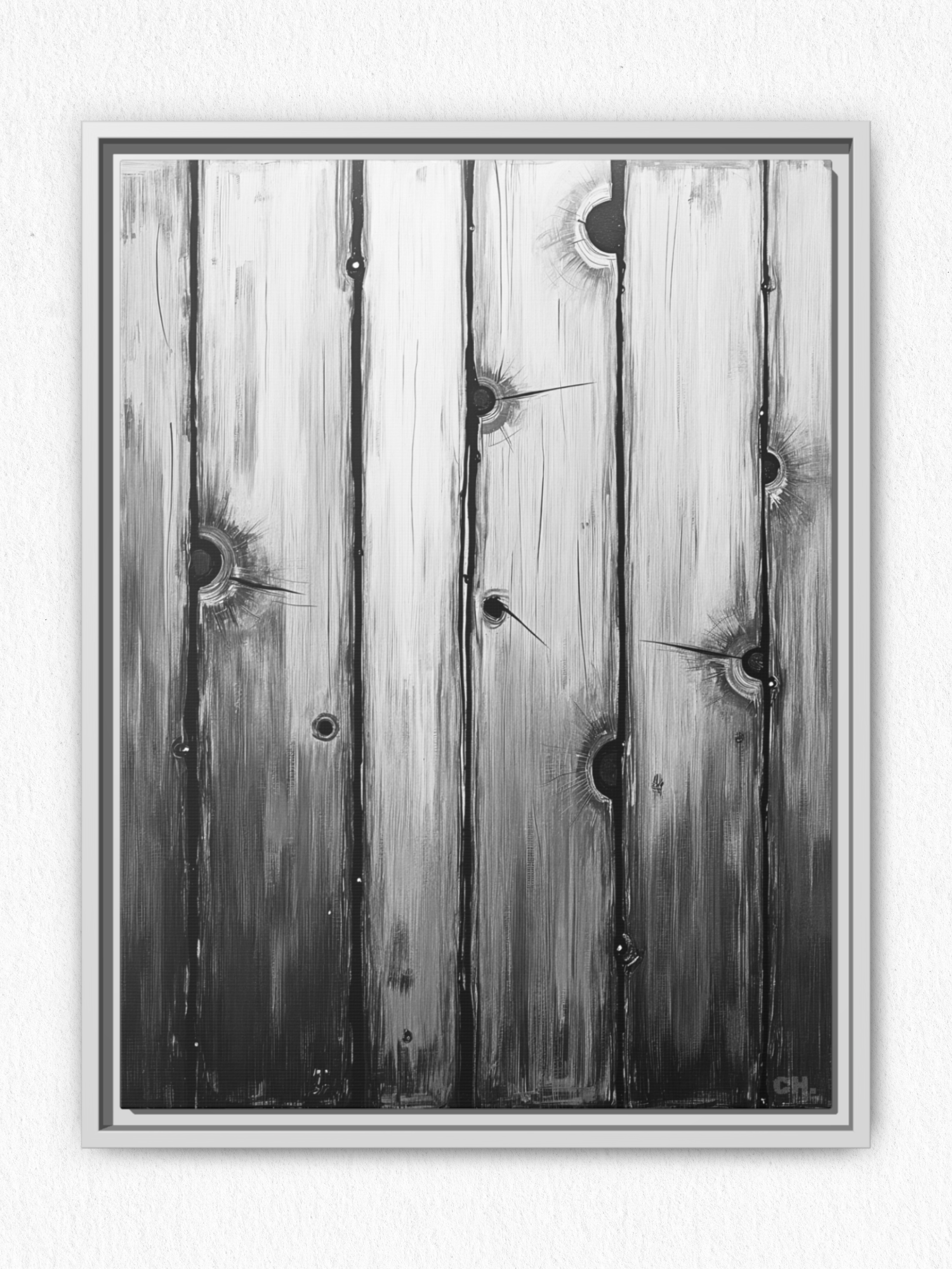 Scars of Conflict - Framed Canvas Prints - artisCHt