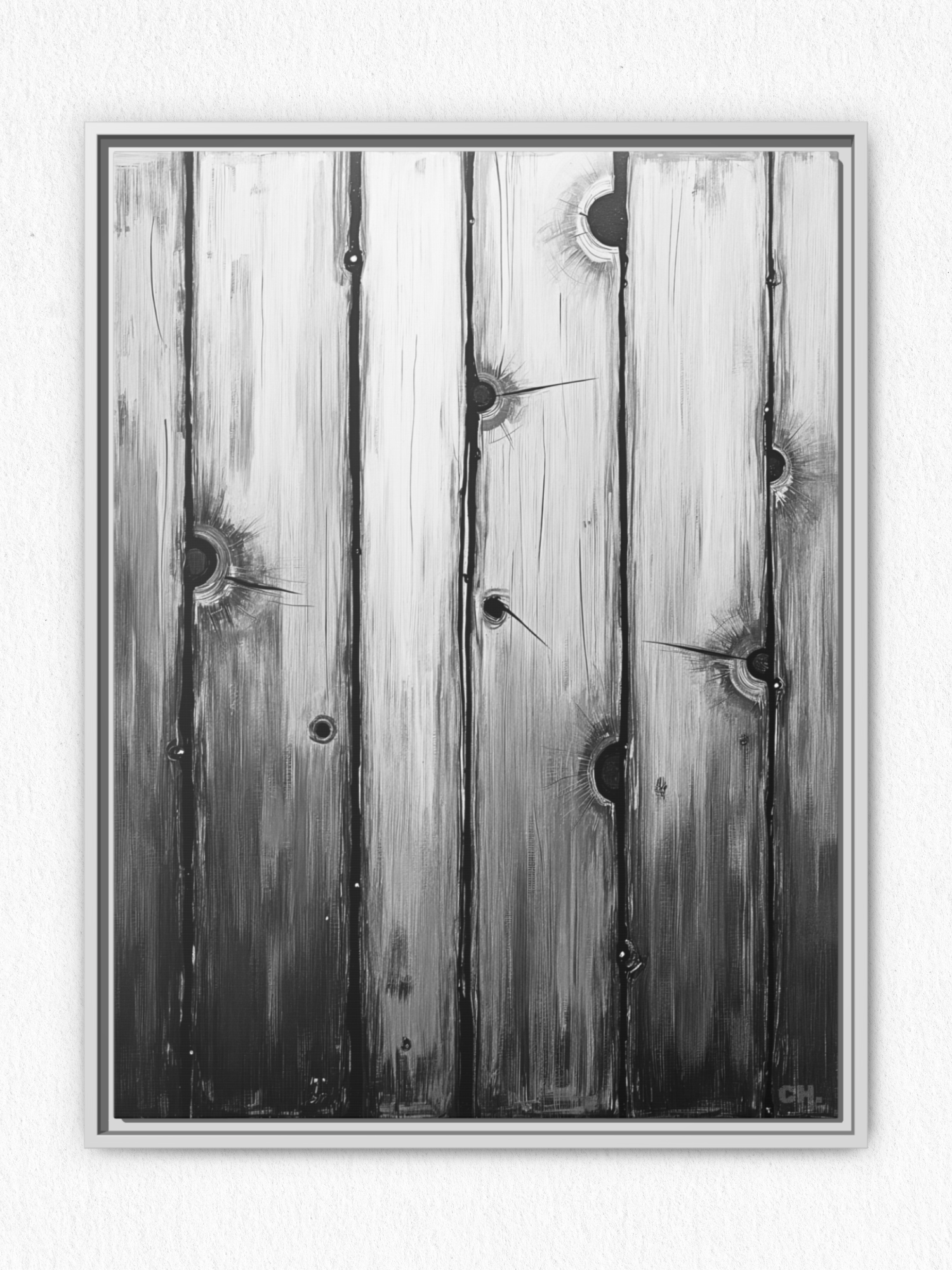 Scars of Conflict - Framed Canvas Prints - artisCHt