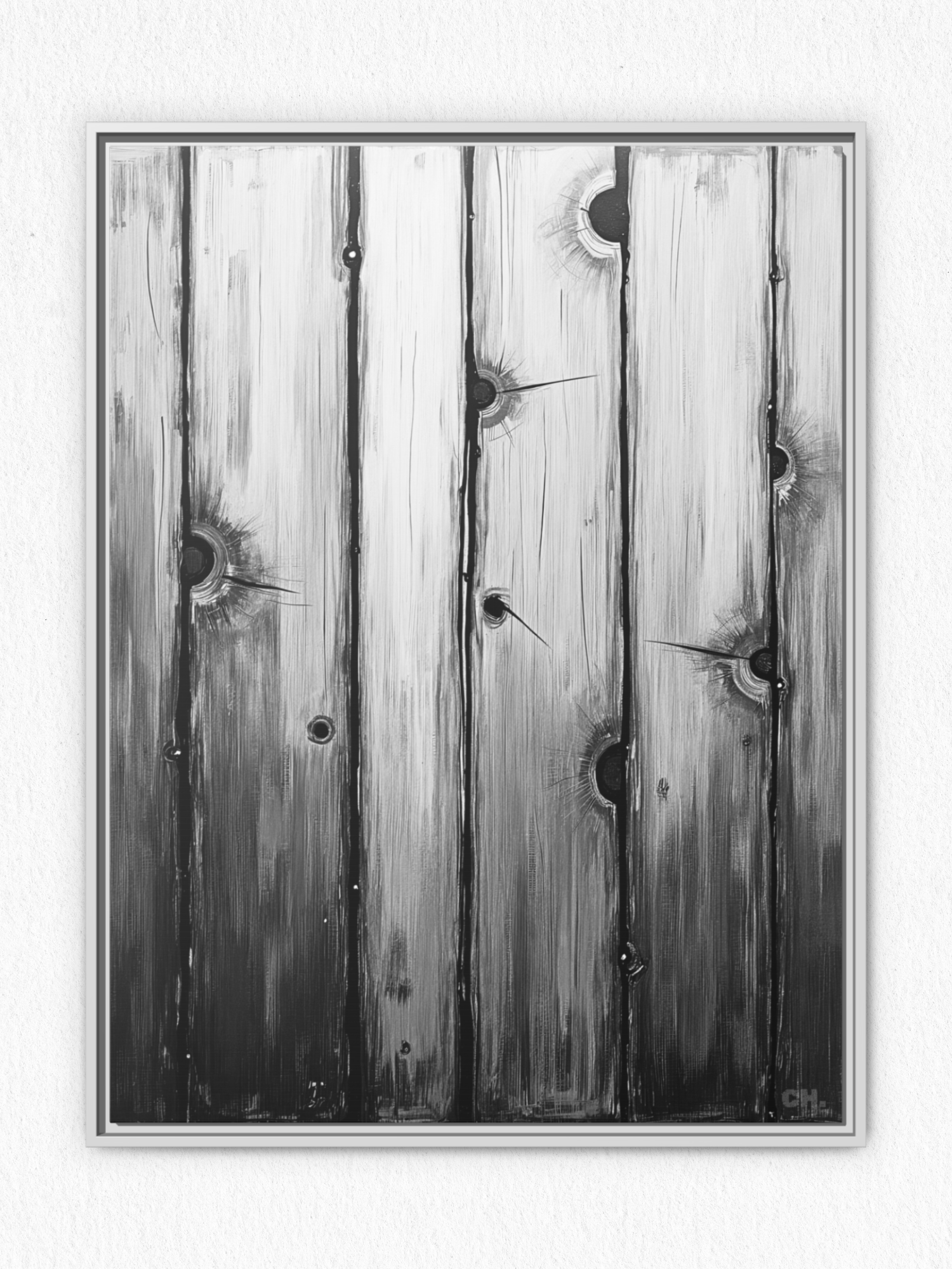 Scars of Conflict - Framed Canvas Prints - artisCHt