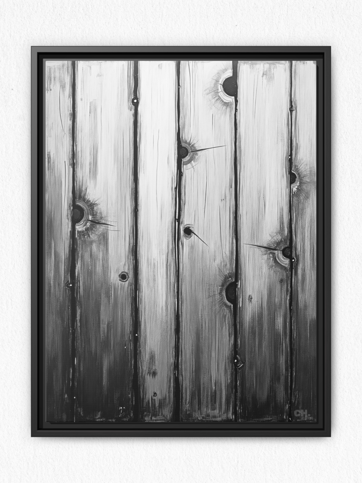 Scars of Conflict - Framed Canvas Prints - artisCHt