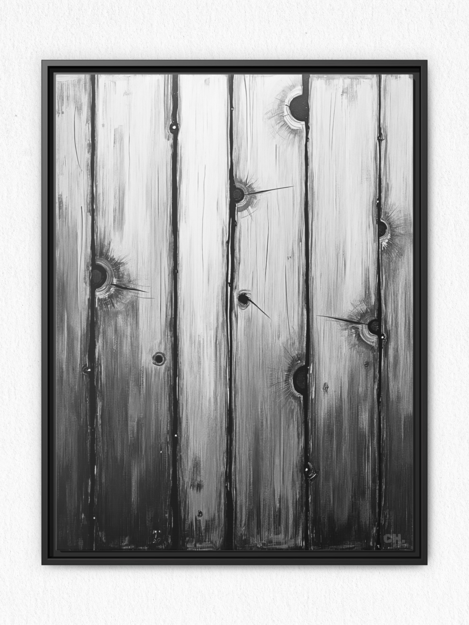 Scars of Conflict - Framed Canvas Prints - artisCHt