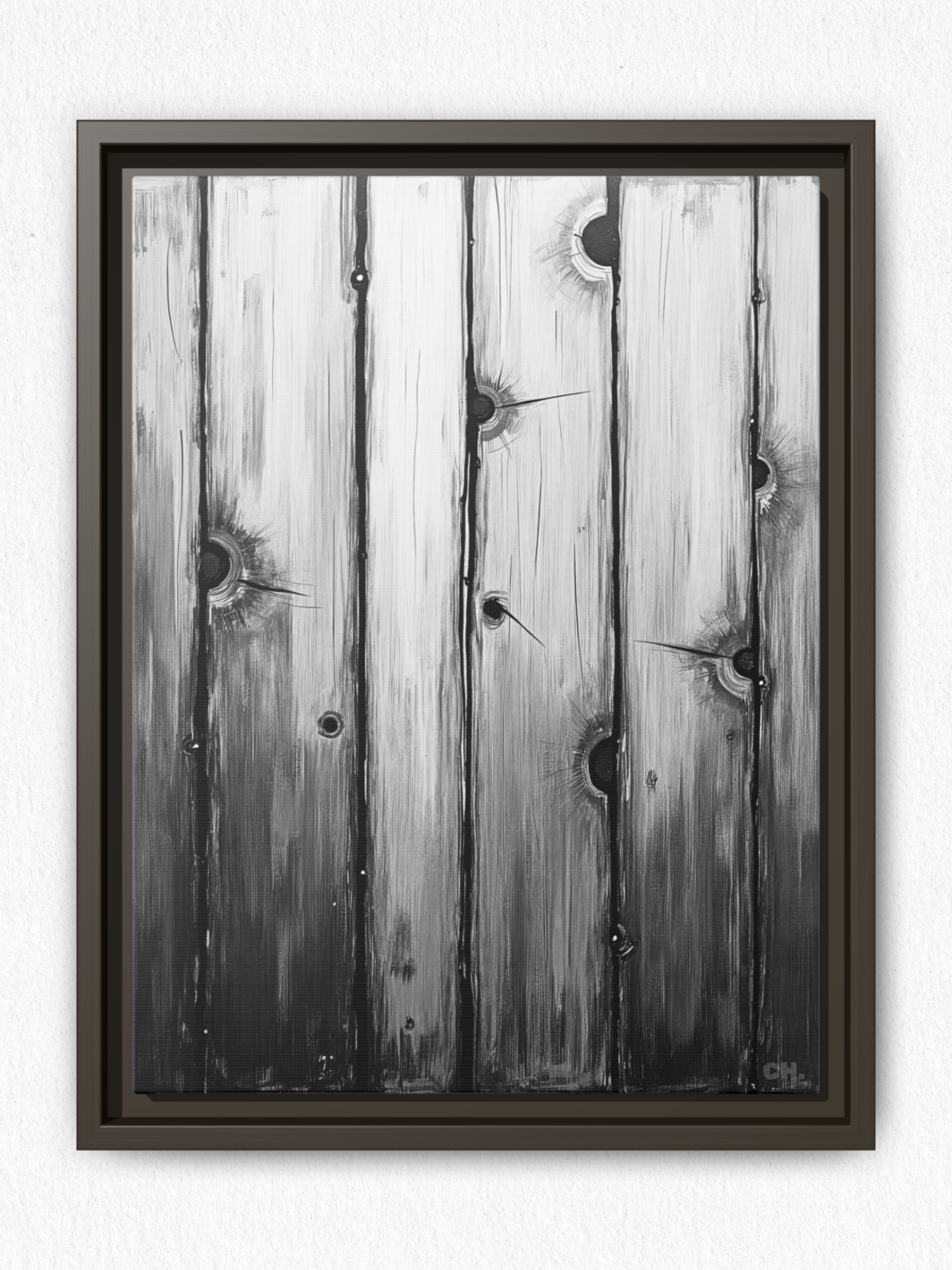 Scars of Conflict - Framed Canvas Prints - artisCHt
