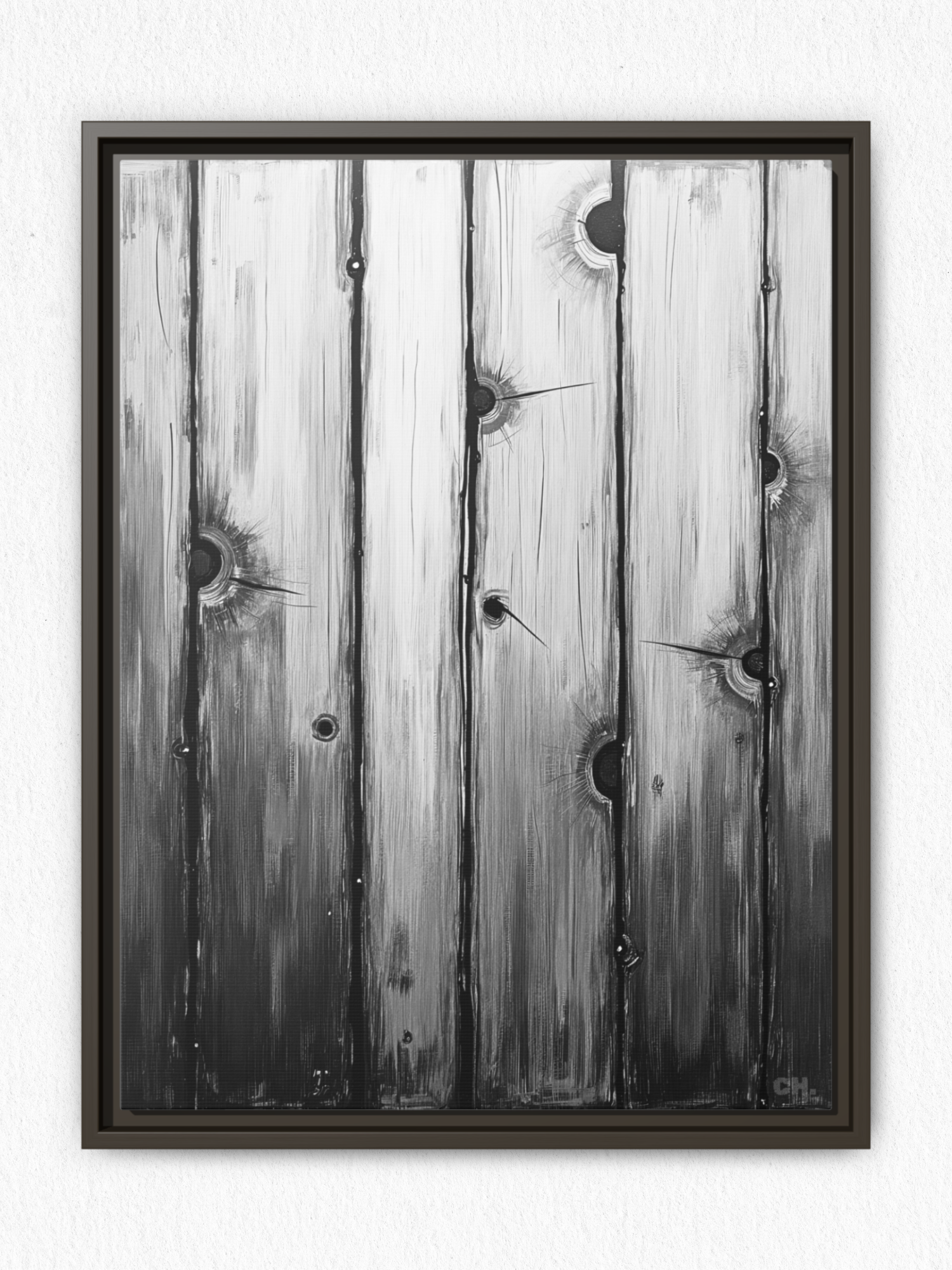 Scars of Conflict - Framed Canvas Prints - artisCHt
