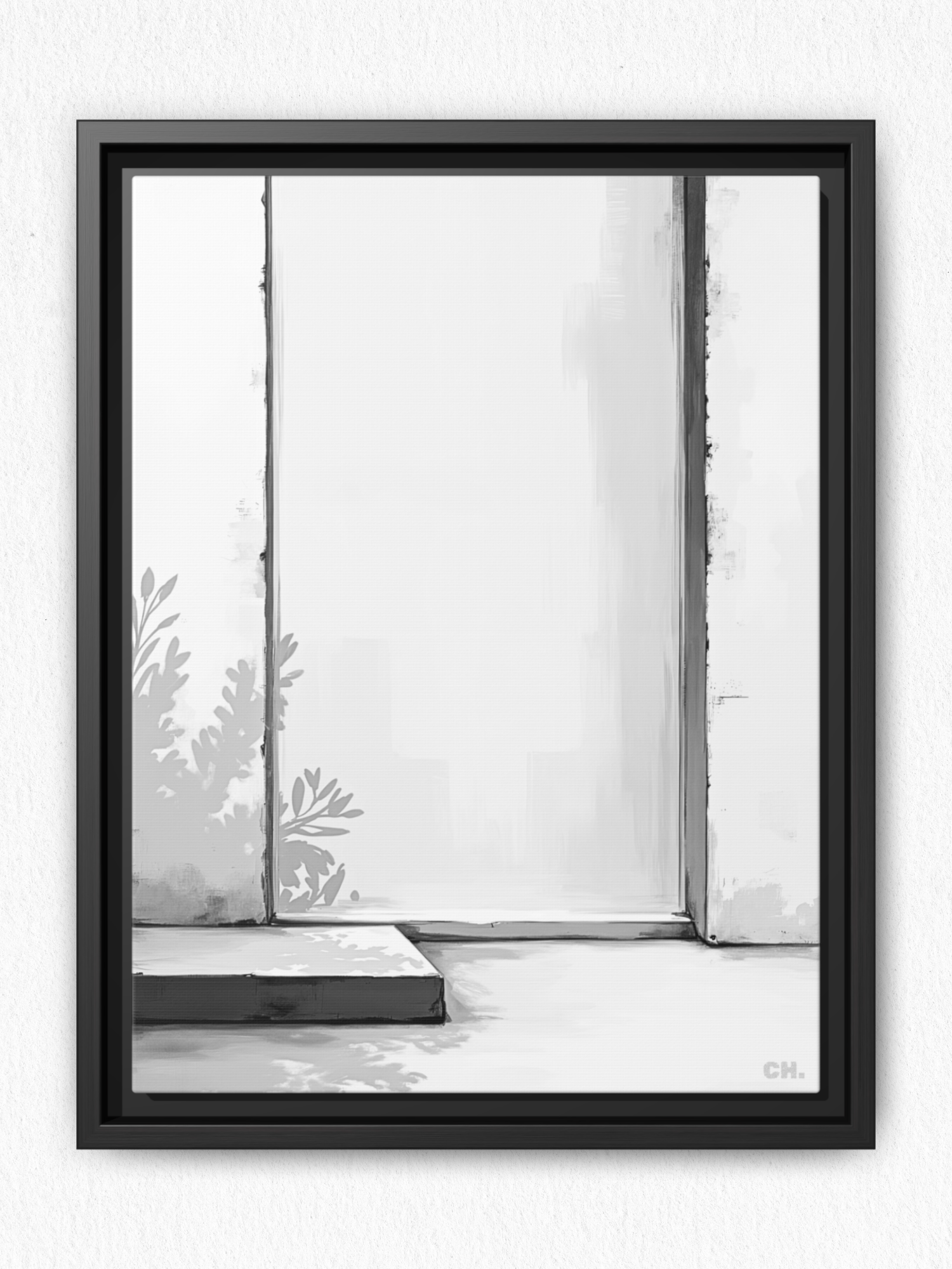 Shadow’s Echo - Framed Canvas Prints - artisCHt