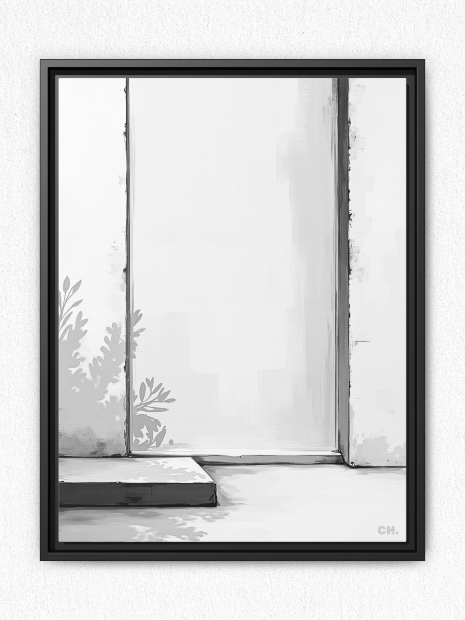 Shadow’s Echo - Framed Canvas Prints - artisCHt