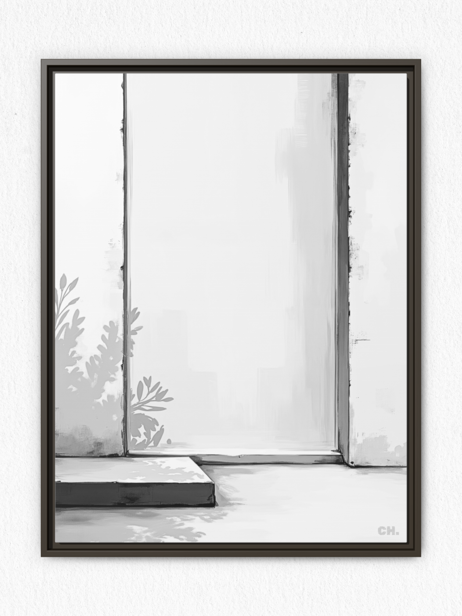 Shadow’s Echo - Framed Canvas Prints - artisCHt