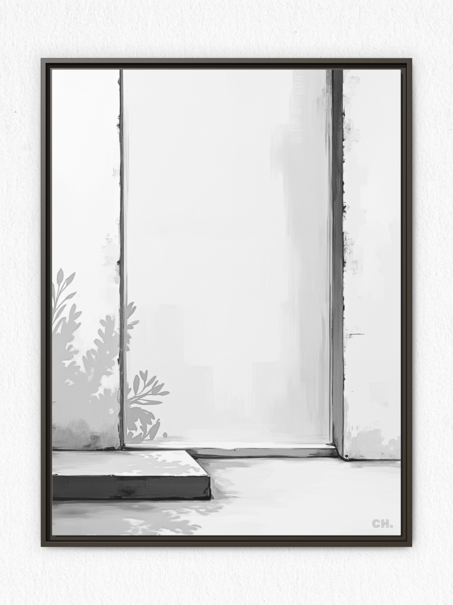 Shadow’s Echo - Framed Canvas Prints - artisCHt