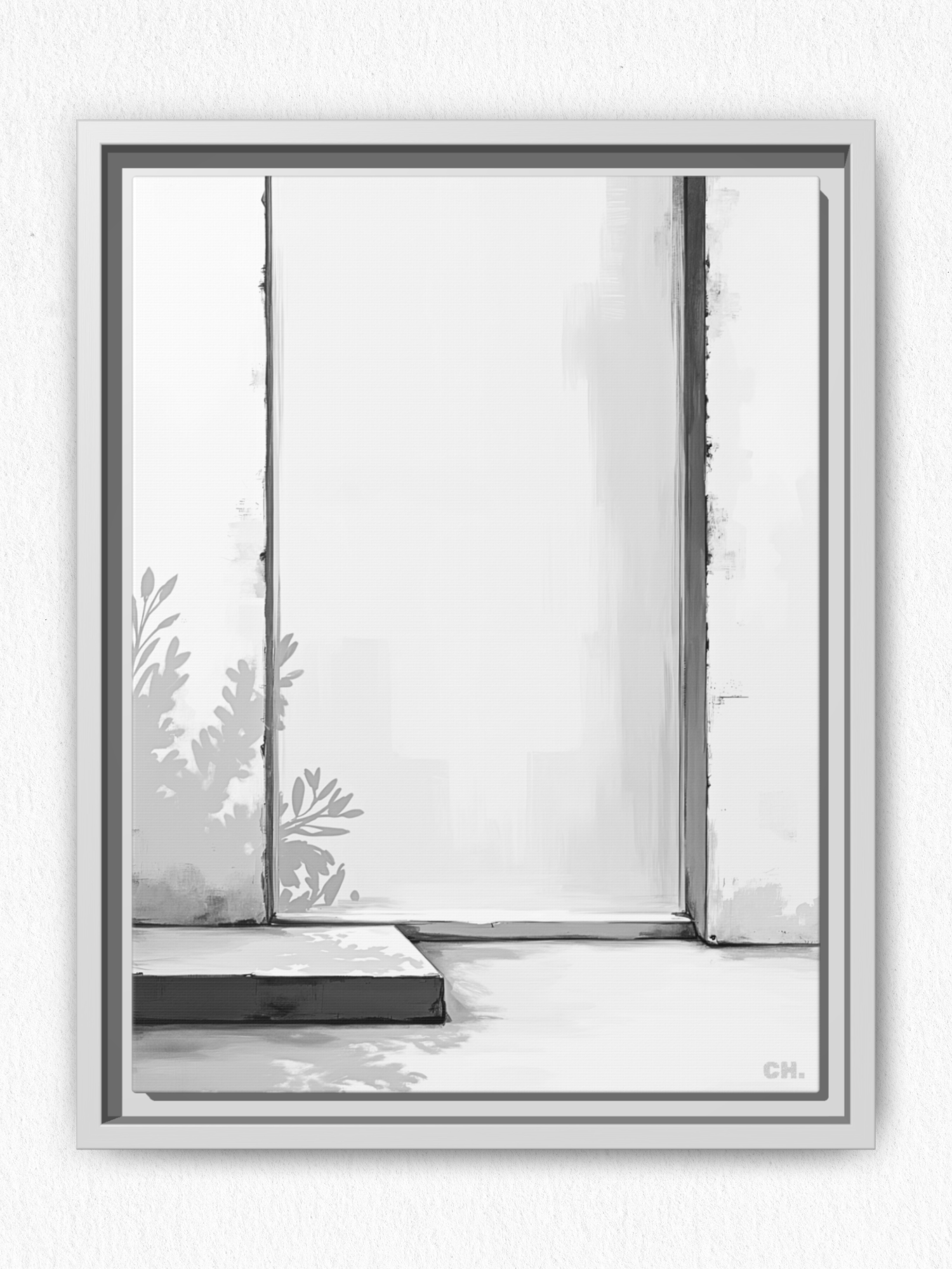 Shadow’s Echo - Framed Canvas Prints - artisCHt