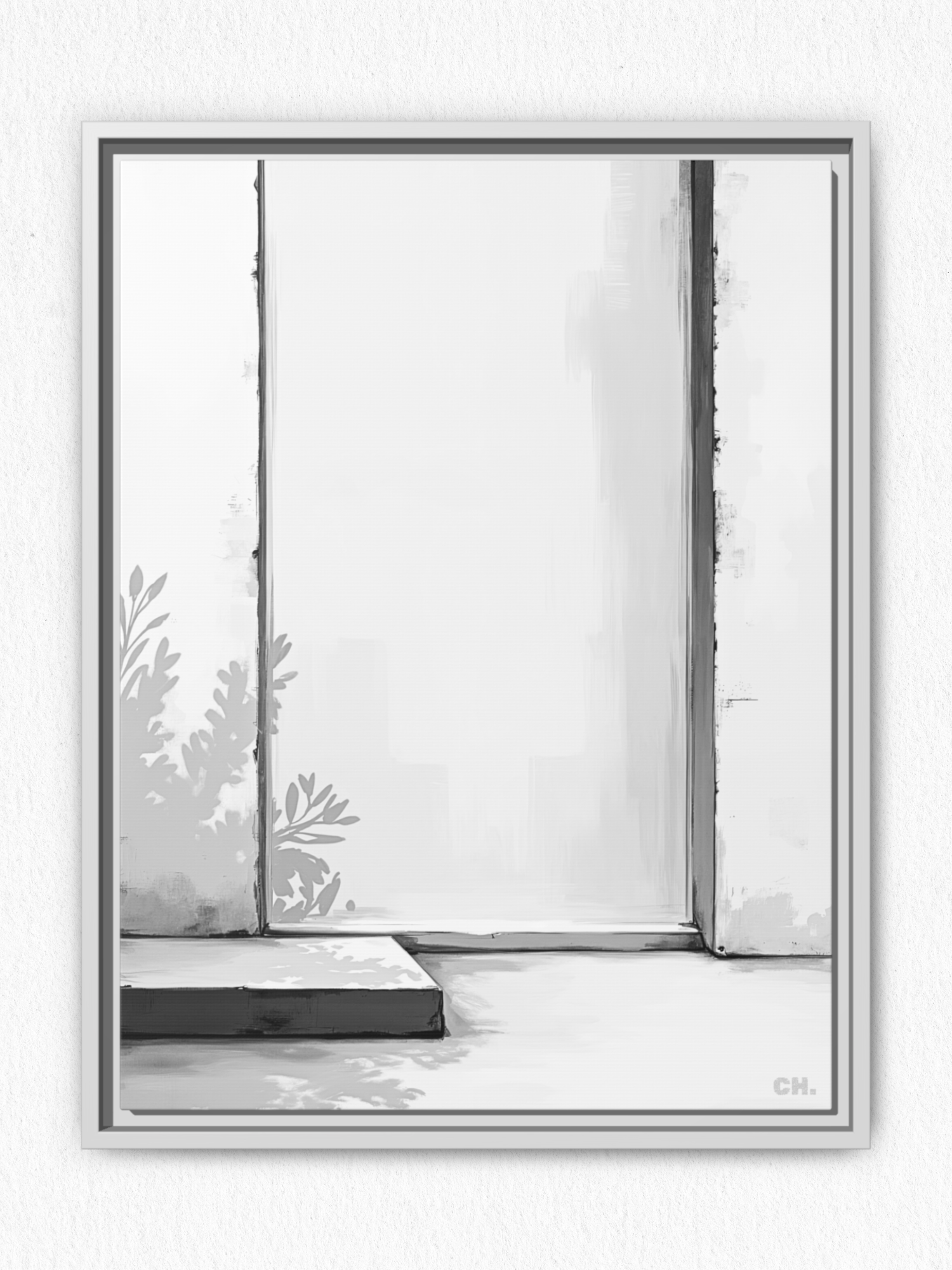 Shadow’s Echo - Framed Canvas Prints - artisCHt