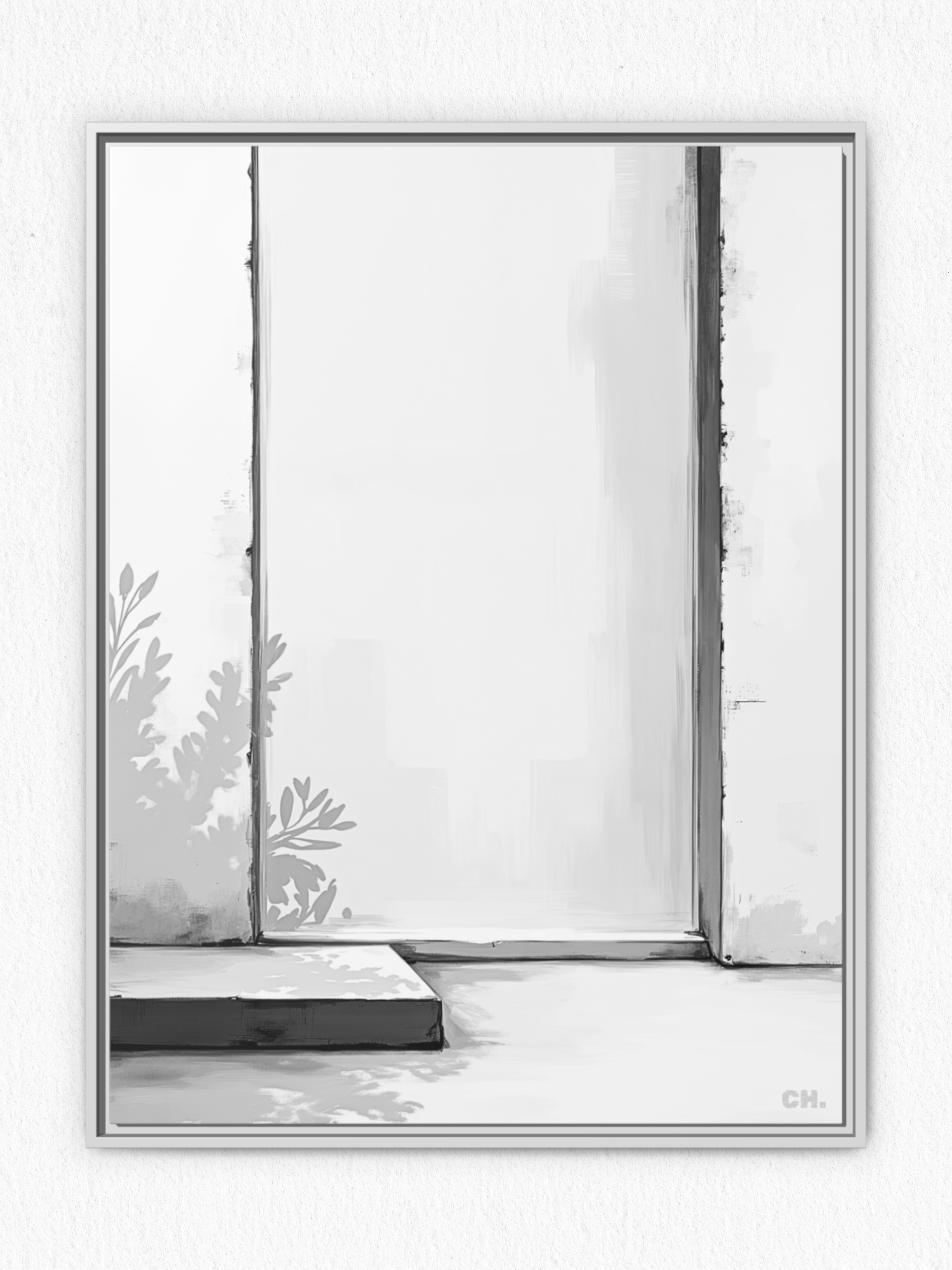 Shadow’s Echo - Framed Canvas Prints - artisCHt