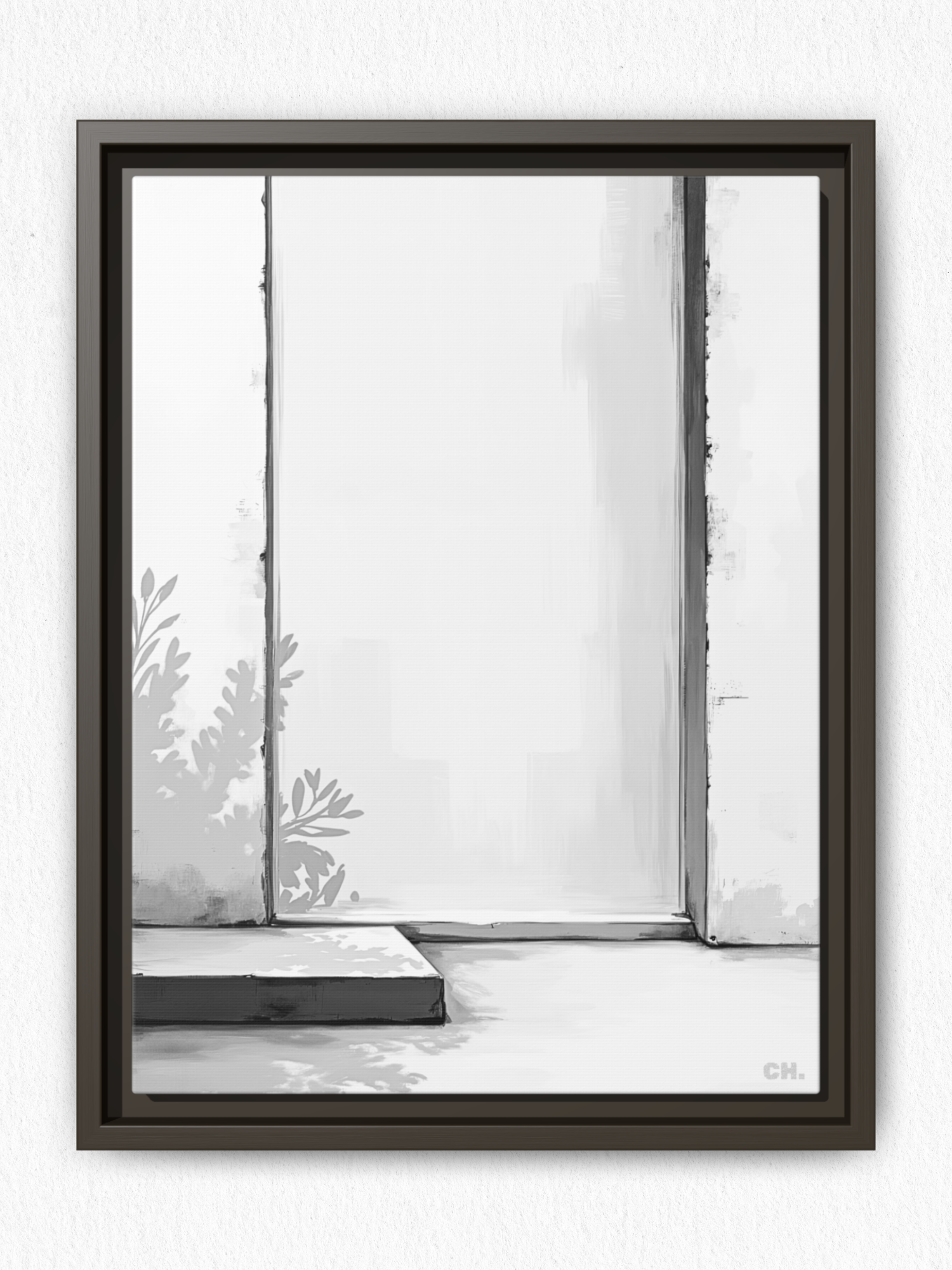 Shadow’s Echo - Framed Canvas Prints - artisCHt