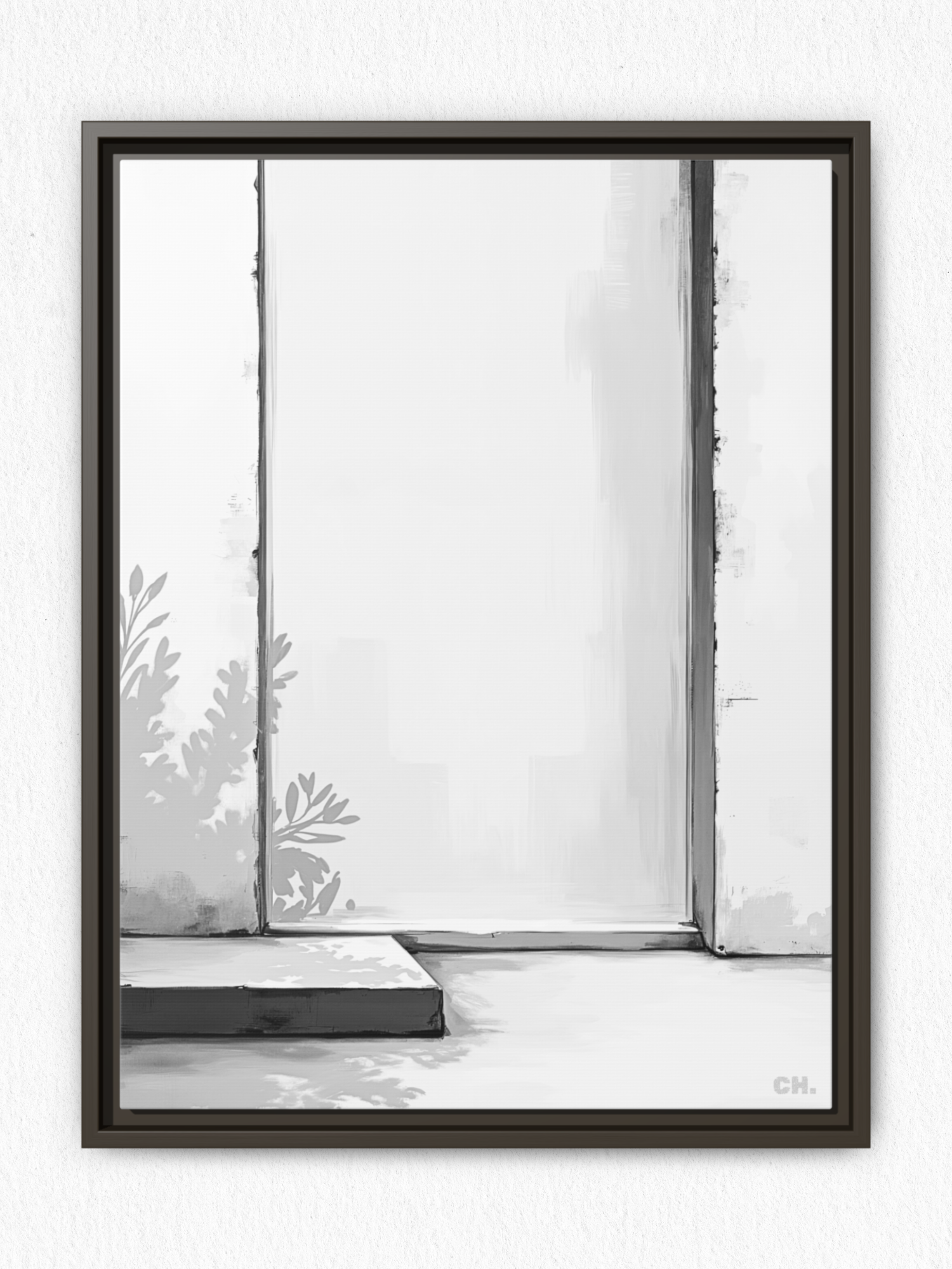 Shadow’s Echo - Framed Canvas Prints - artisCHt