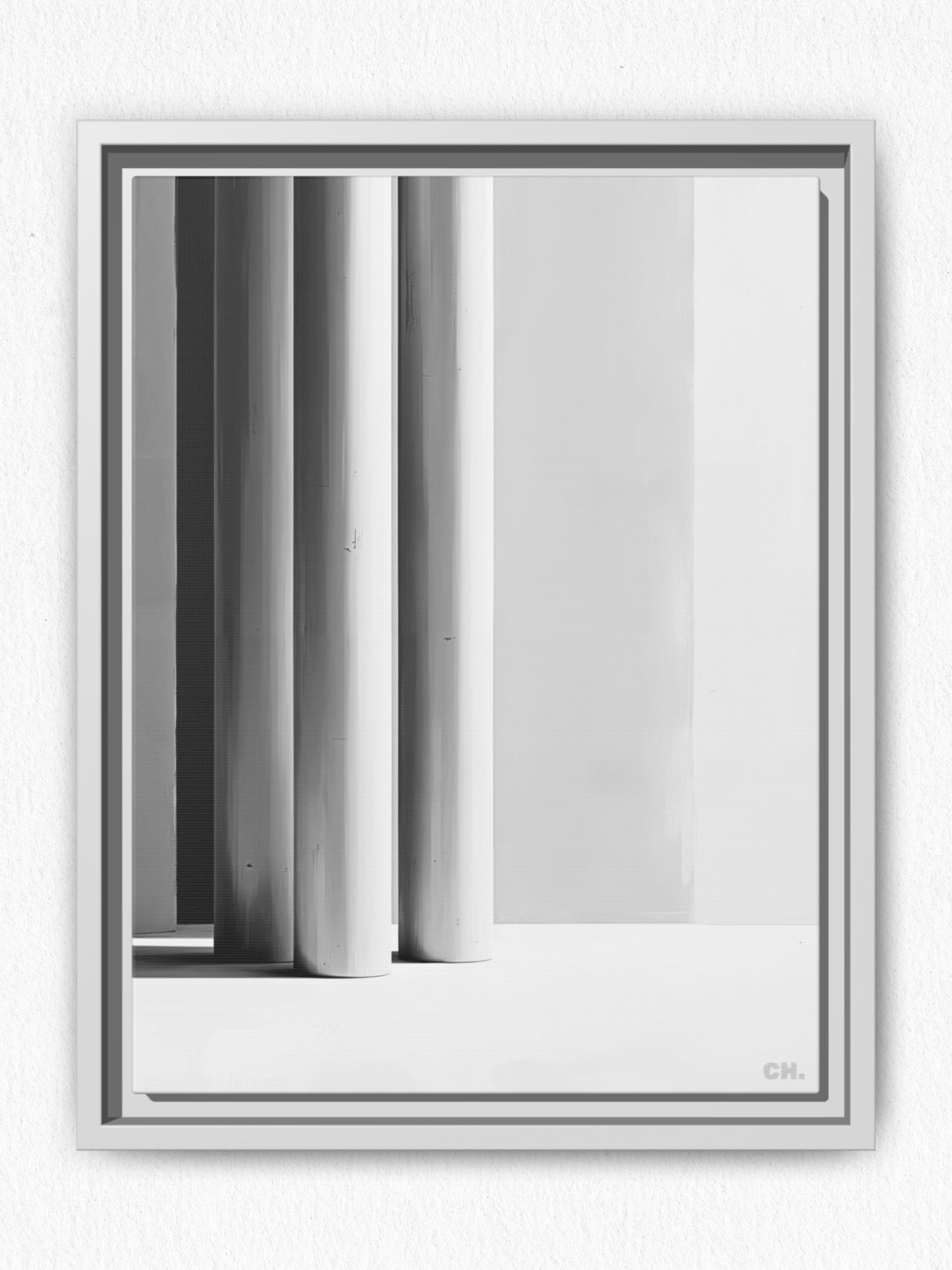Silent Pillars - Framed Canvas Prints - artisCHt