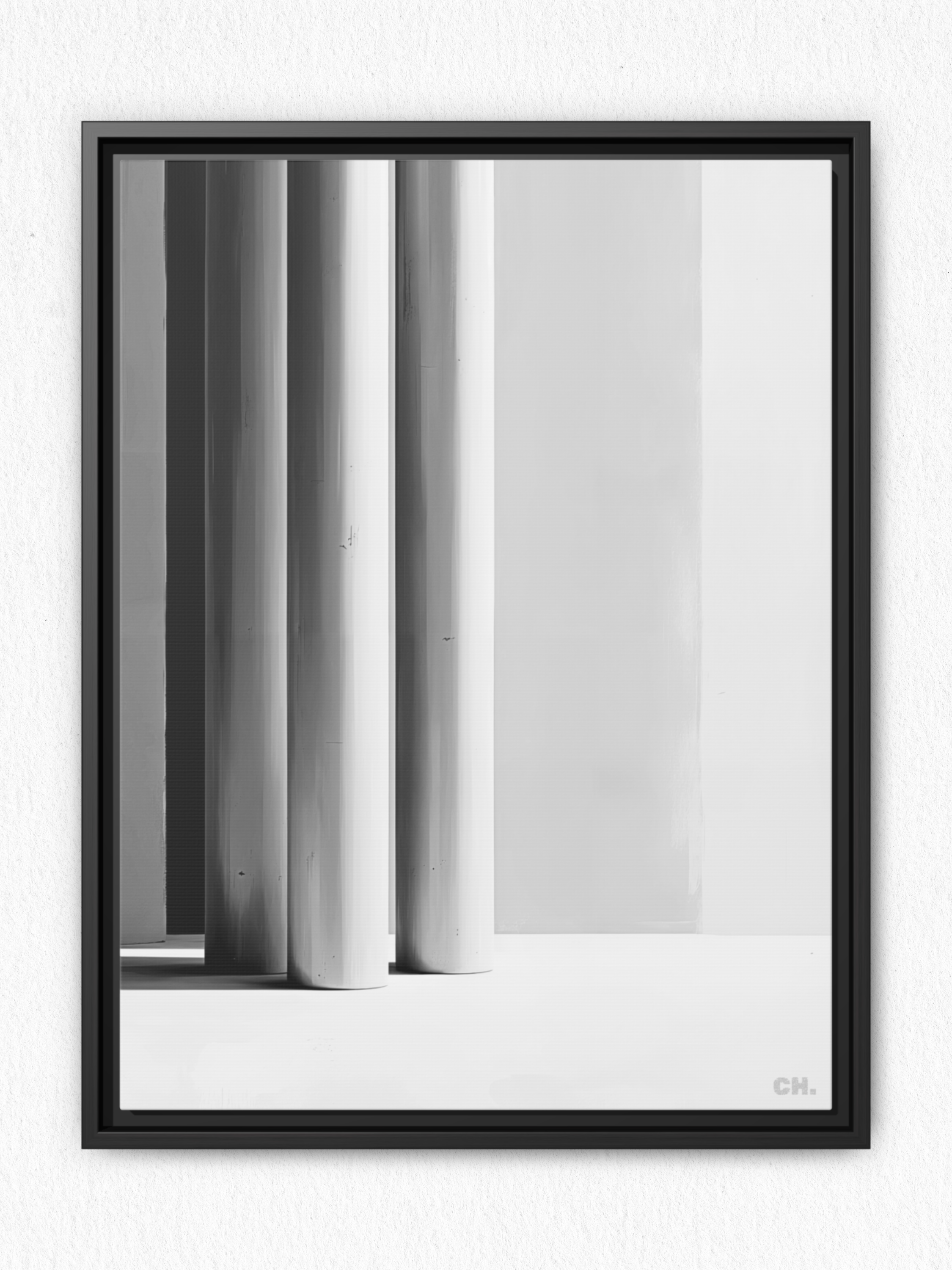 Silent Pillars - Framed Canvas Prints - artisCHt