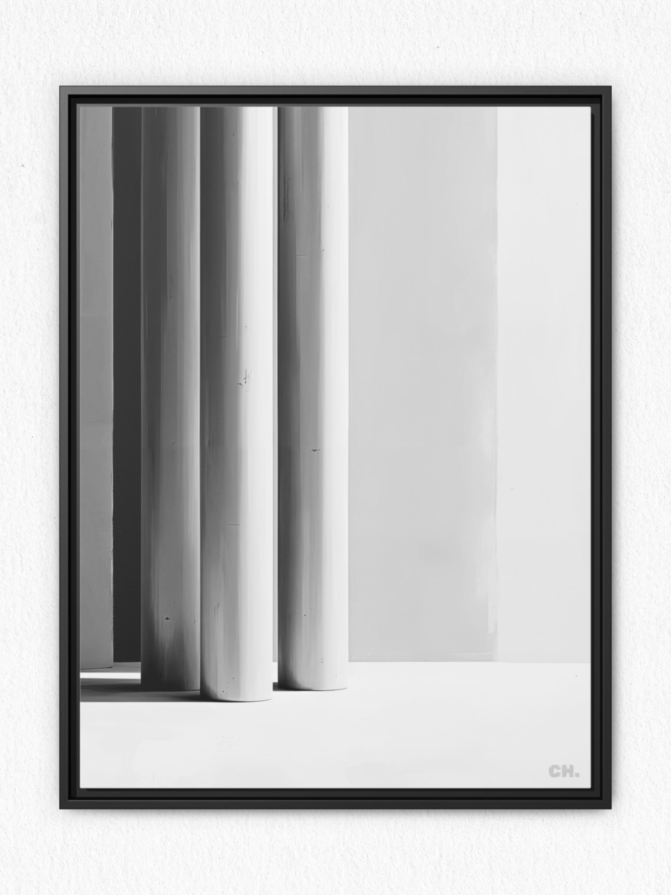 Silent Pillars - Framed Canvas Prints - artisCHt
