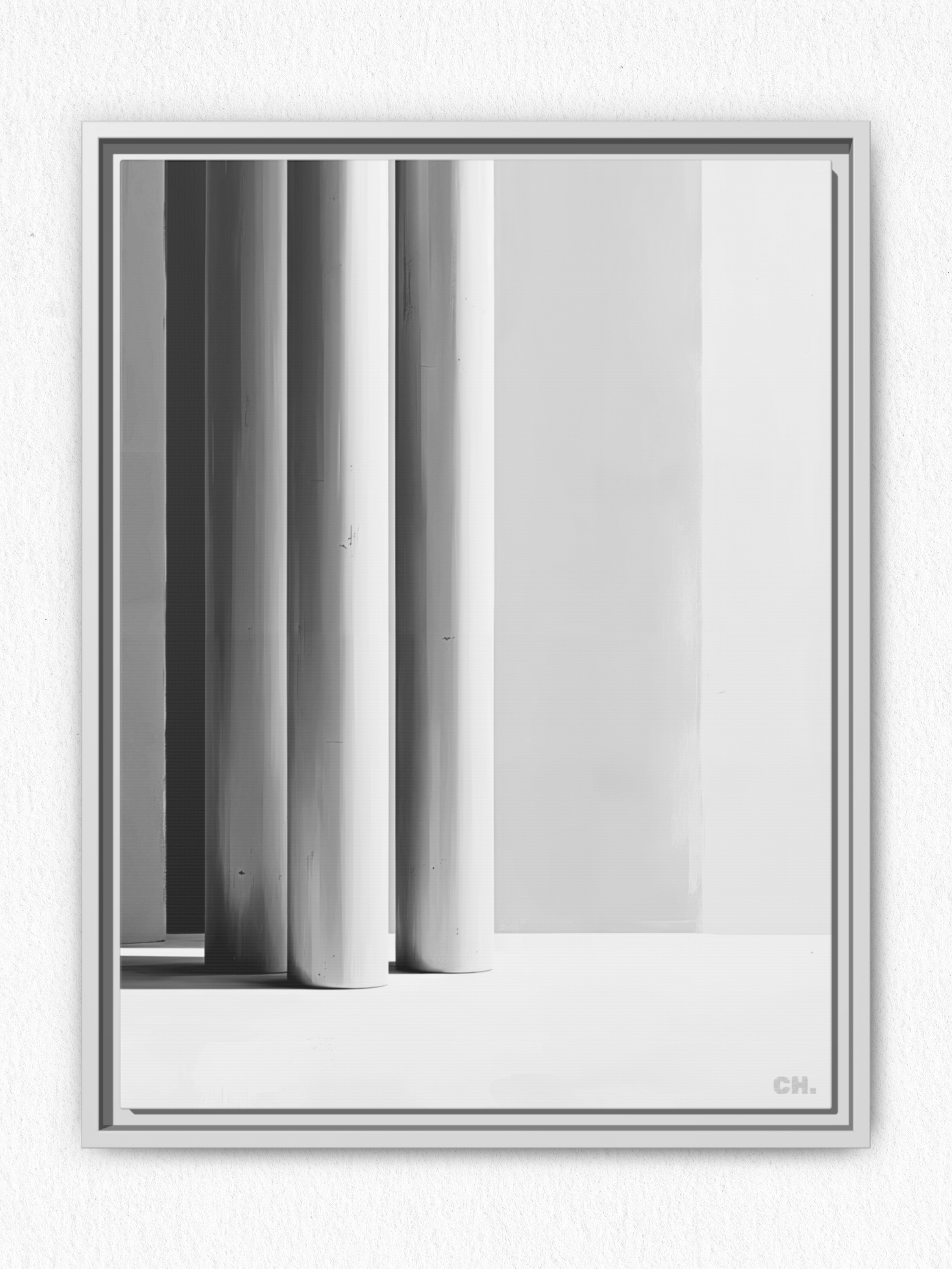 Silent Pillars - Framed Canvas Prints - artisCHt
