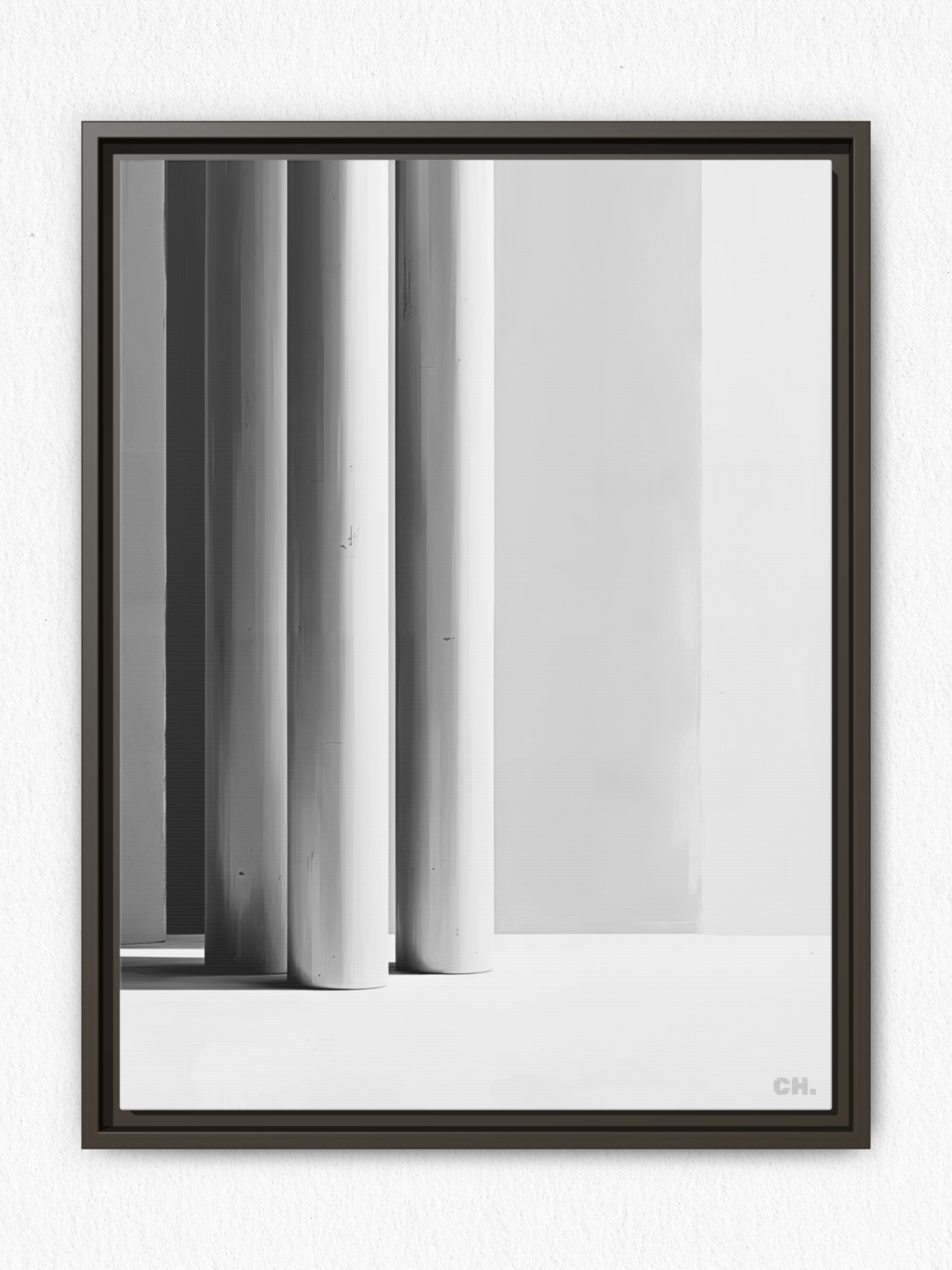 Silent Pillars - Framed Canvas Prints - artisCHt